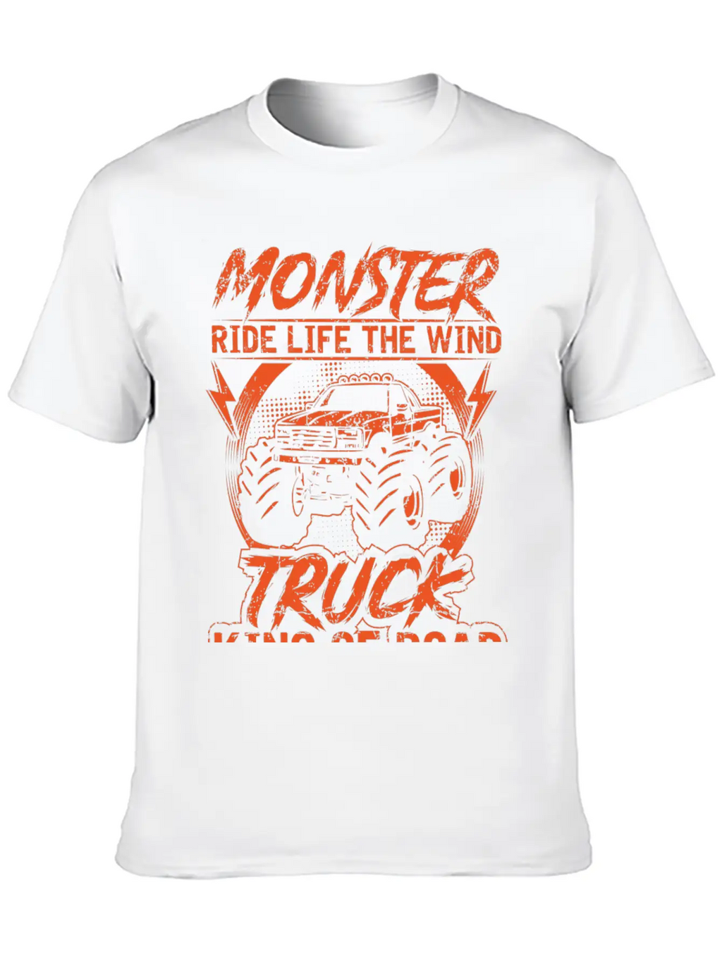 Monster Ride Life The Wind Truck King Of Road Essential Unisex Summer Tee – Soft Cotton Casual Fit