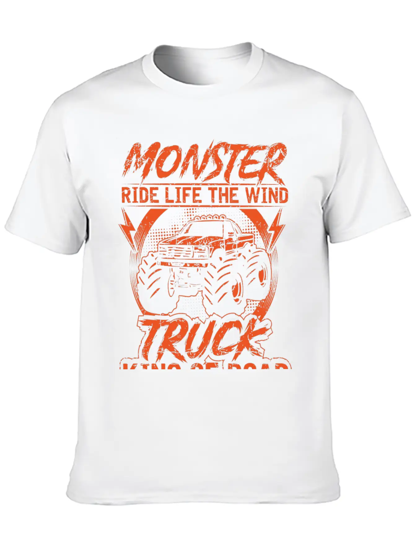 Monster Ride Life The Wind Truck King Of Road Essential Unisex Summer Tee – Soft Cotton Casual Fit