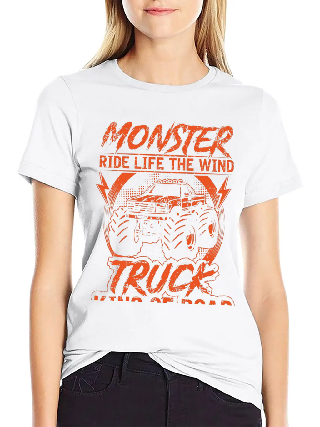 Monster Ride Life The Wind Truck King Of Road Essential Unisex Summer Tee – Soft Cotton Casual Fit