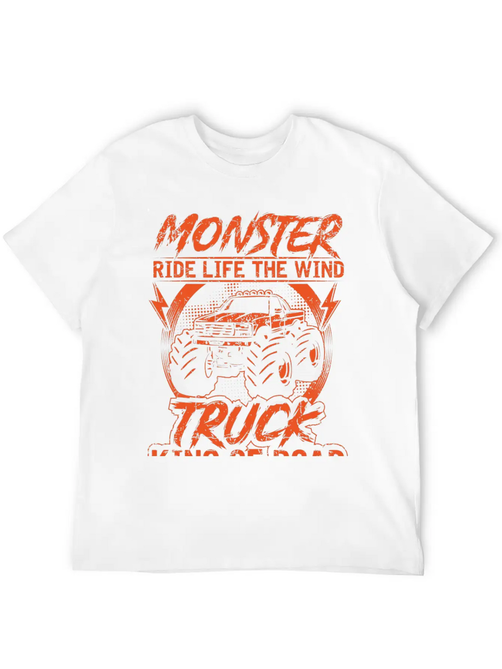 Monster Ride Life The Wind Truck King Of Road Essential Unisex Summer Tee – Soft Cotton Casual Fit