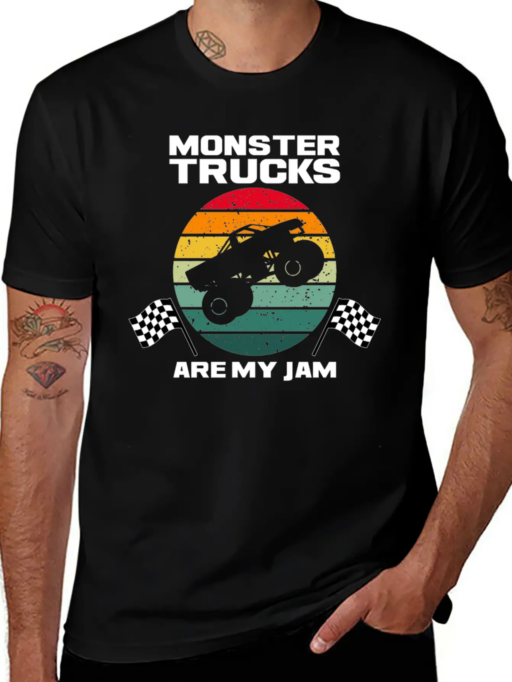 Monster Truck Adventure Dirt Racing Lovers Breathable Graphic T-Shirt – Perfect For Casual Days