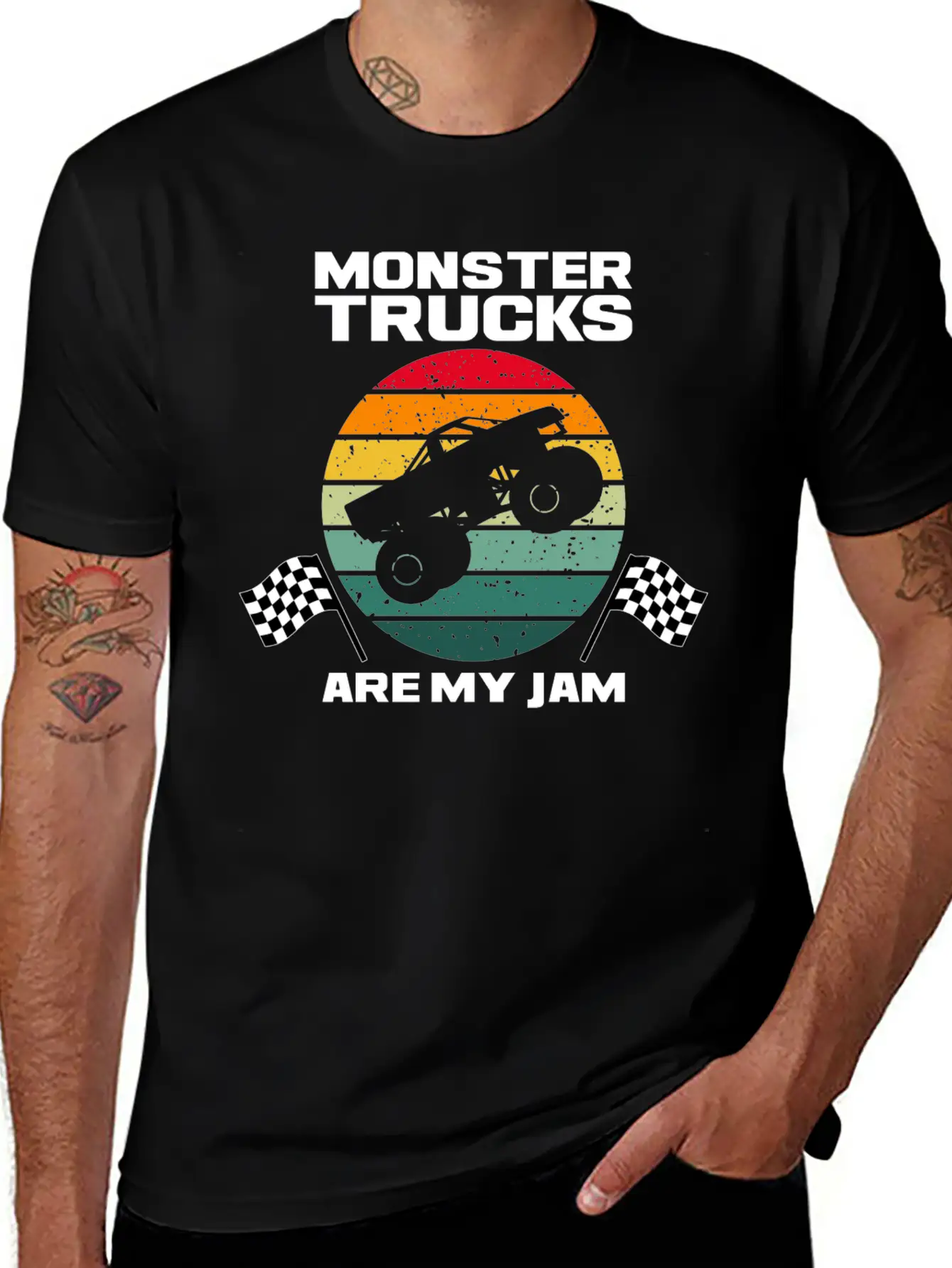 Monster Truck Adventure Dirt Racing Lovers Breathable Graphic T-Shirt – Perfect For Casual Days
