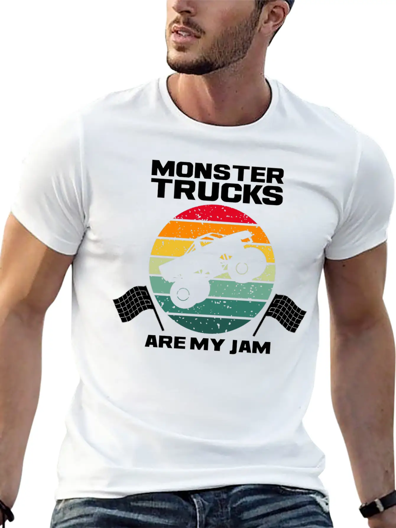 Monster Truck Adventure Dirt Racing Lovers Breathable Graphic T-Shirt – Perfect For Casual Days