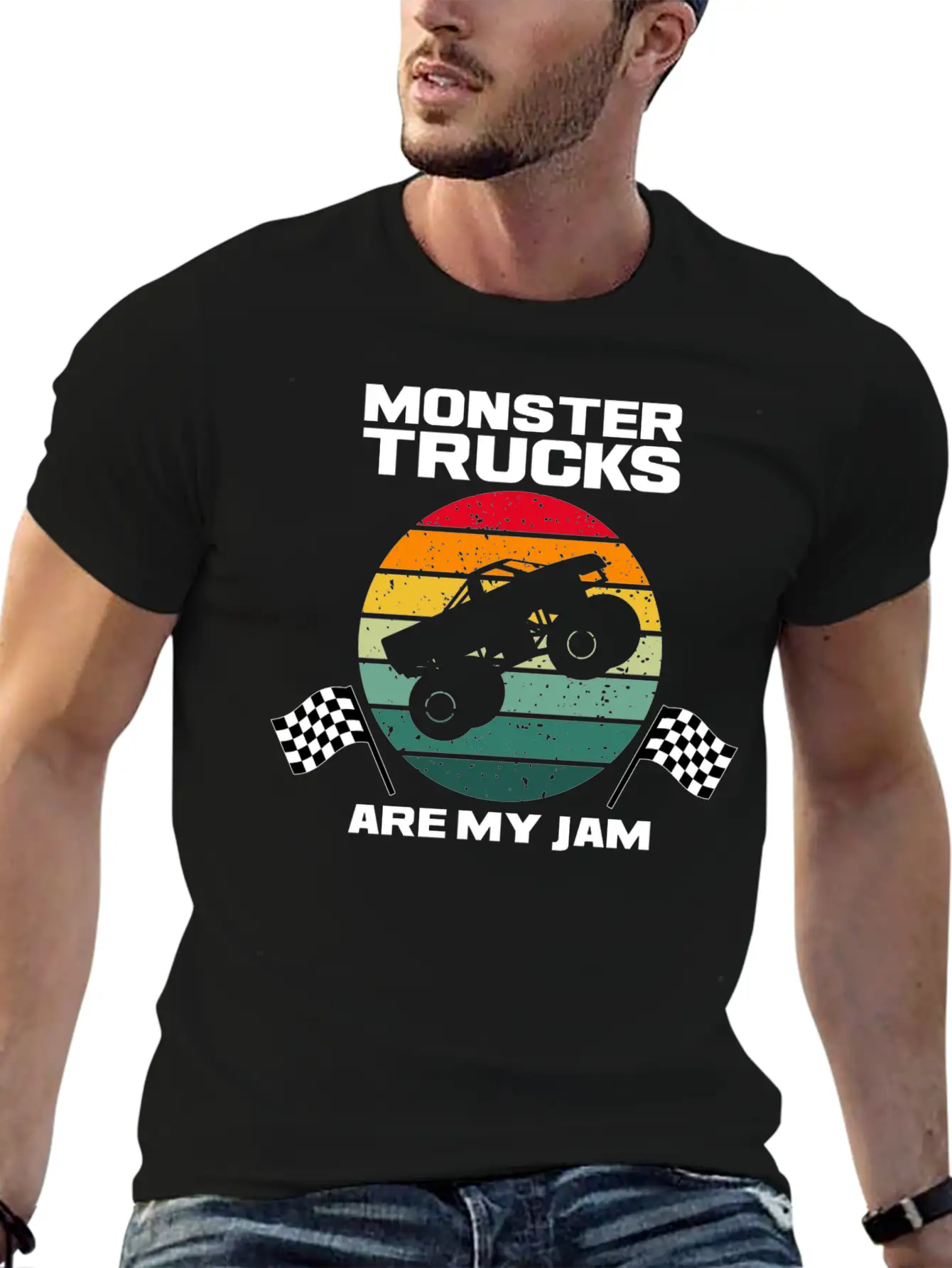 Monster Truck Adventure Dirt Racing Lovers Breathable Graphic T-Shirt – Perfect For Casual Days