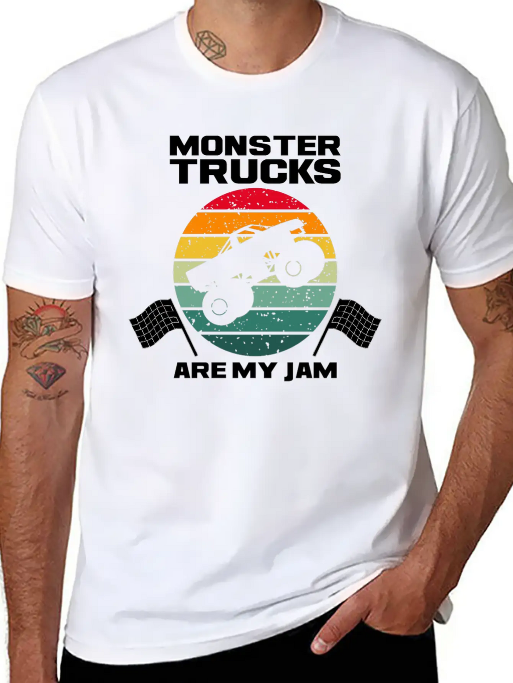 Monster Truck Adventure Dirt Racing Lovers Breathable Graphic T-Shirt – Perfect For Casual Days