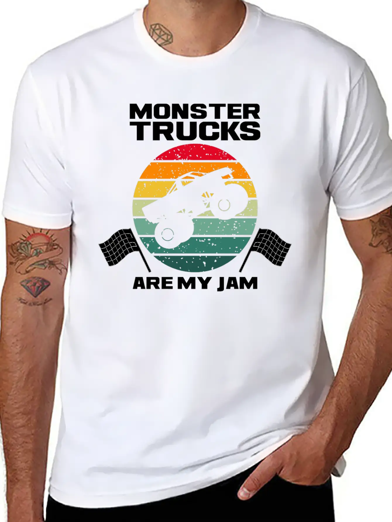Monster Truck Adventure Dirt Racing Lovers Breathable Graphic T-Shirt – Perfect For Casual Days