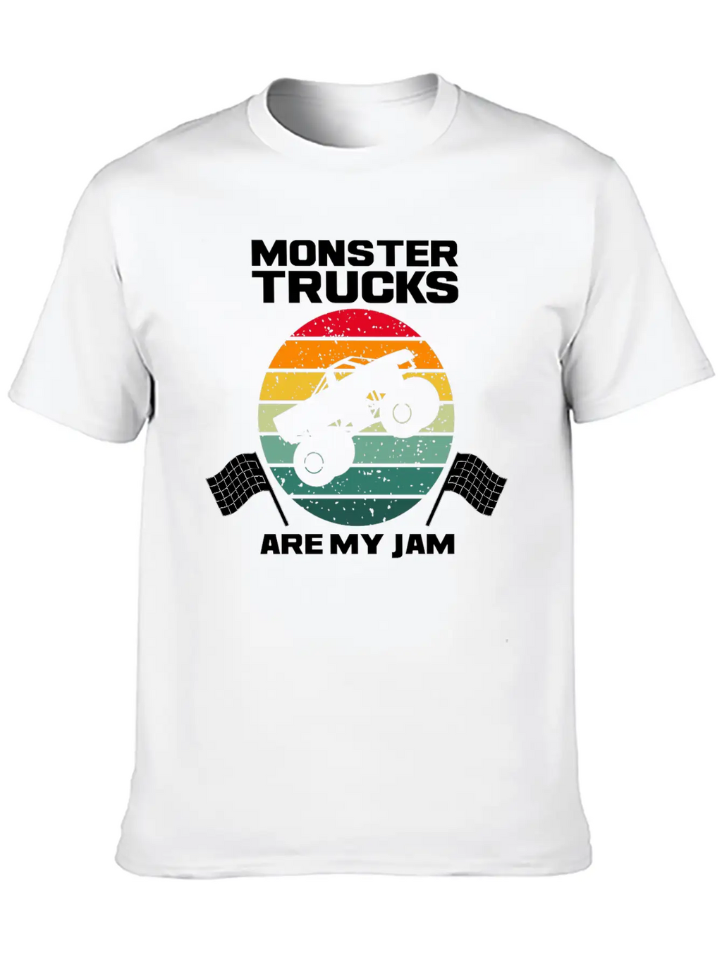 Monster Truck Adventure Dirt Racing Lovers Breathable Graphic T-Shirt – Perfect For Casual Days