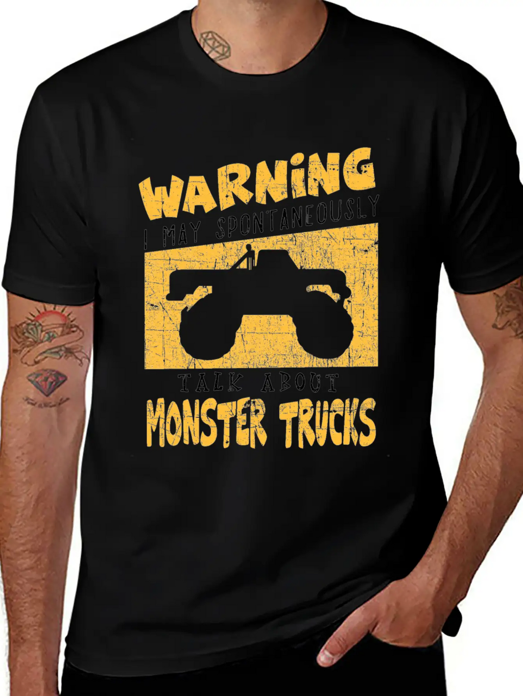 Monster Truck Big Foot Truck Mega Diesel Pick Up Essential Cotton Tee For Daily Outfits – Unisex Style