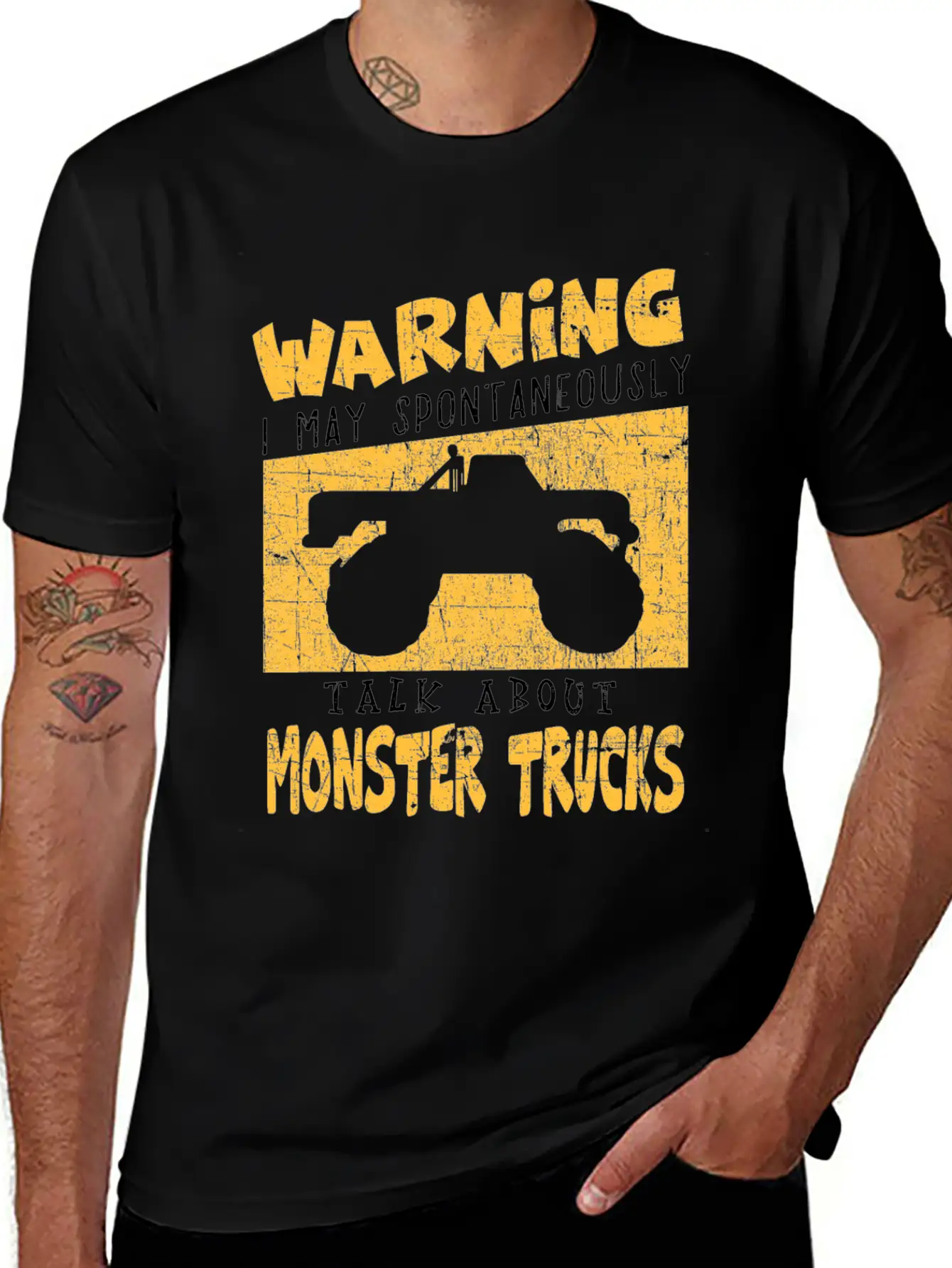 Monster Truck Big Foot Truck Mega Diesel Pick Up Essential Cotton Tee For Daily Outfits – Unisex Style