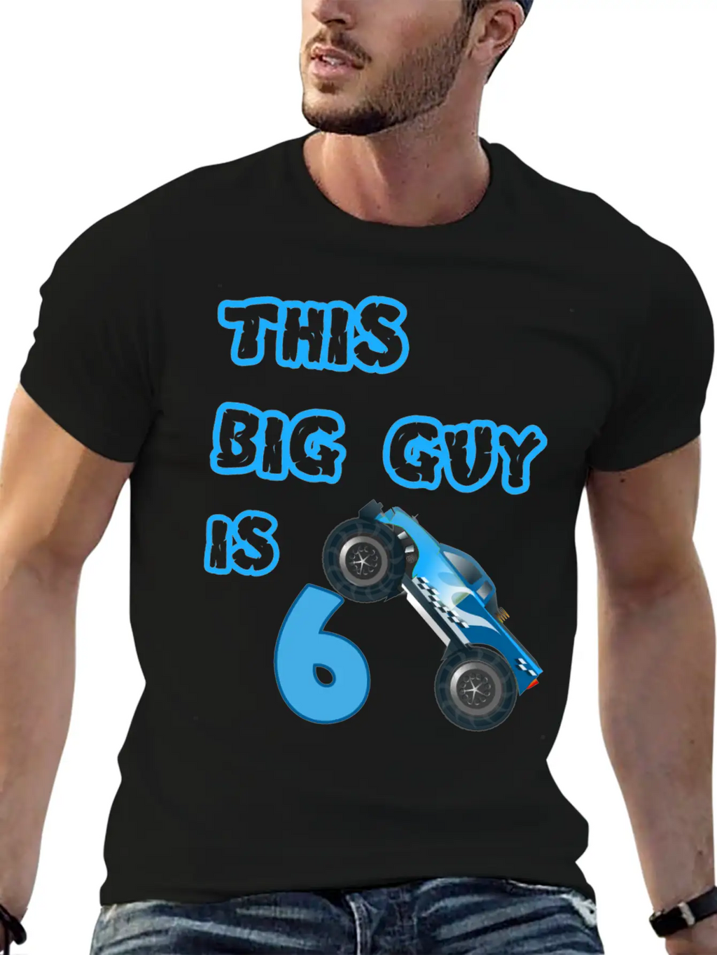 Monster Truck Birthday 6 Year Old Gift Classic Cotton Tee – Unisex Comfort For Any Season