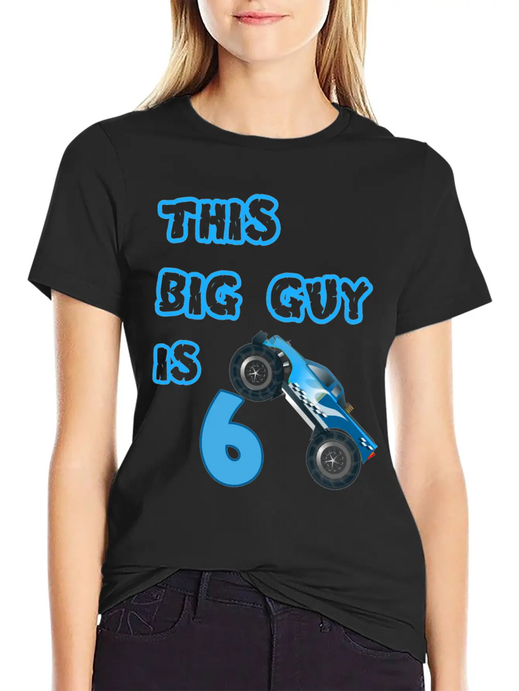 Monster Truck Birthday 6 Year Old Gift Classic Cotton Tee – Unisex Comfort For Any Season