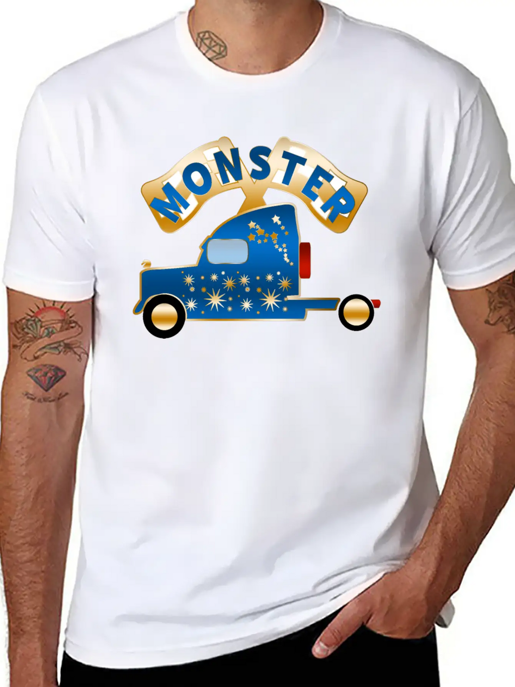 Monster Truck Breathable Graphic T-Shirt – Perfect For Casual Days