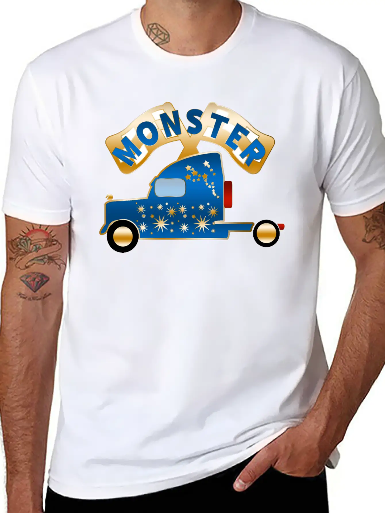 Monster Truck Breathable Graphic T-Shirt – Perfect For Casual Days