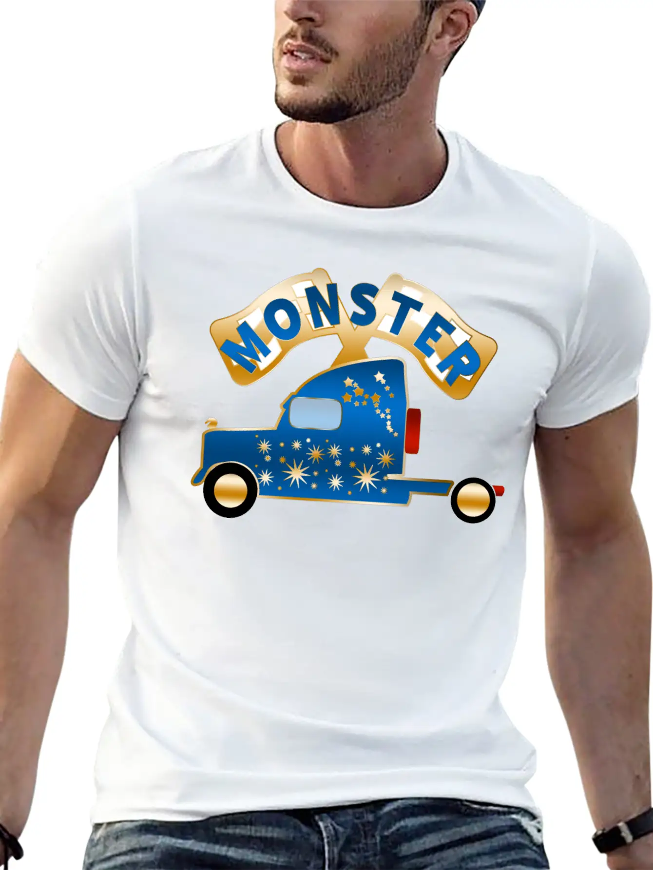 Monster Truck Breathable Graphic T-Shirt – Perfect For Casual Days