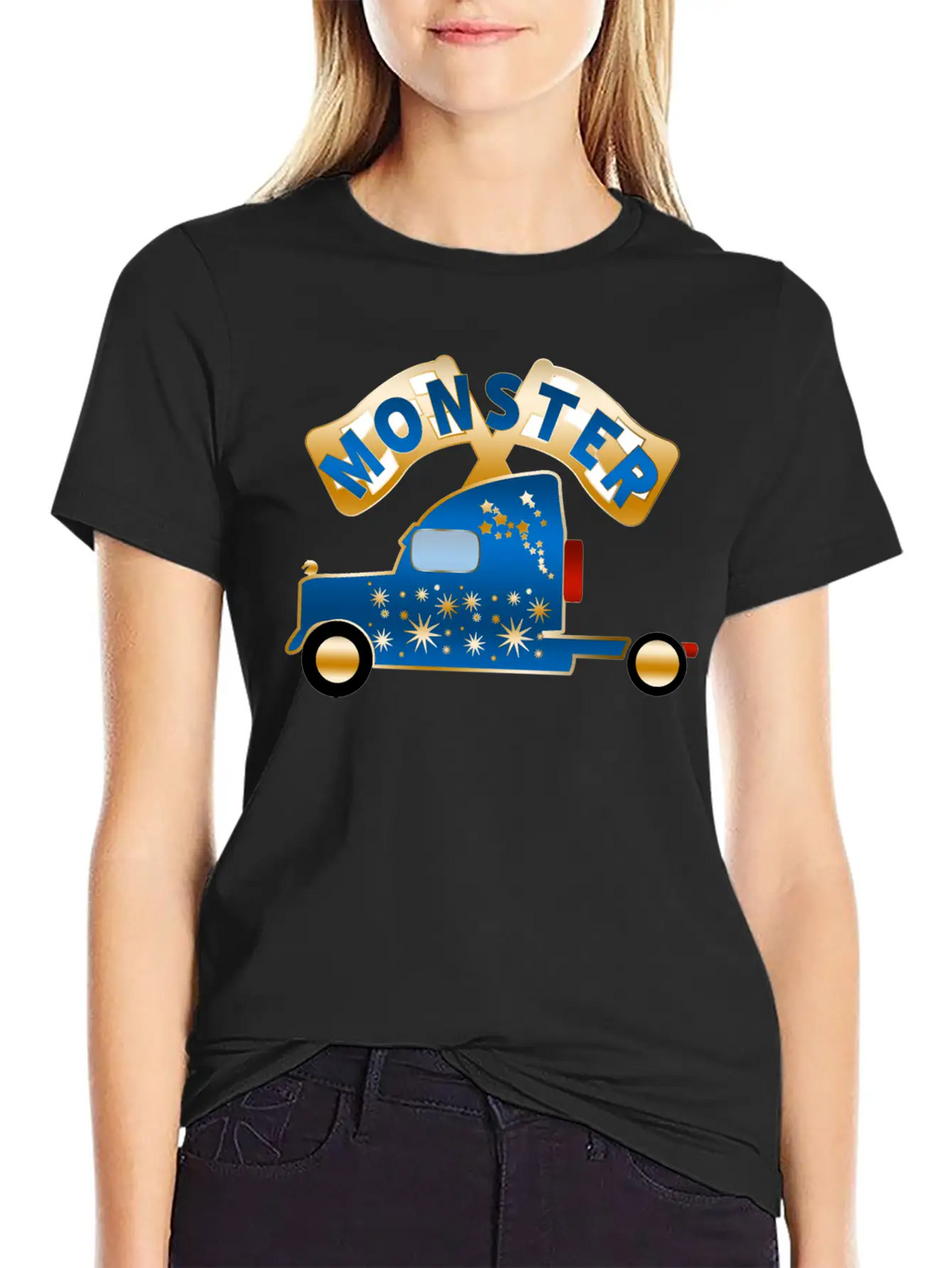 Monster Truck Breathable Graphic T-Shirt – Perfect For Casual Days