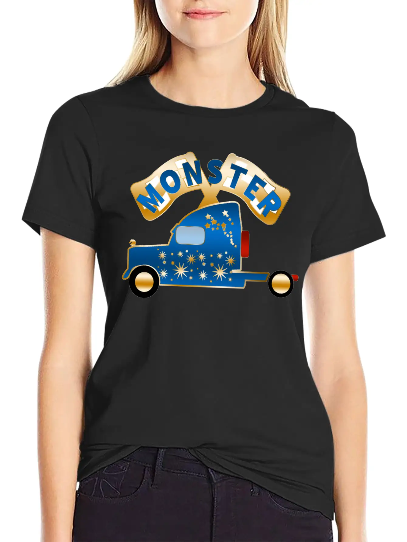 Monster Truck Breathable Graphic T-Shirt – Perfect For Casual Days