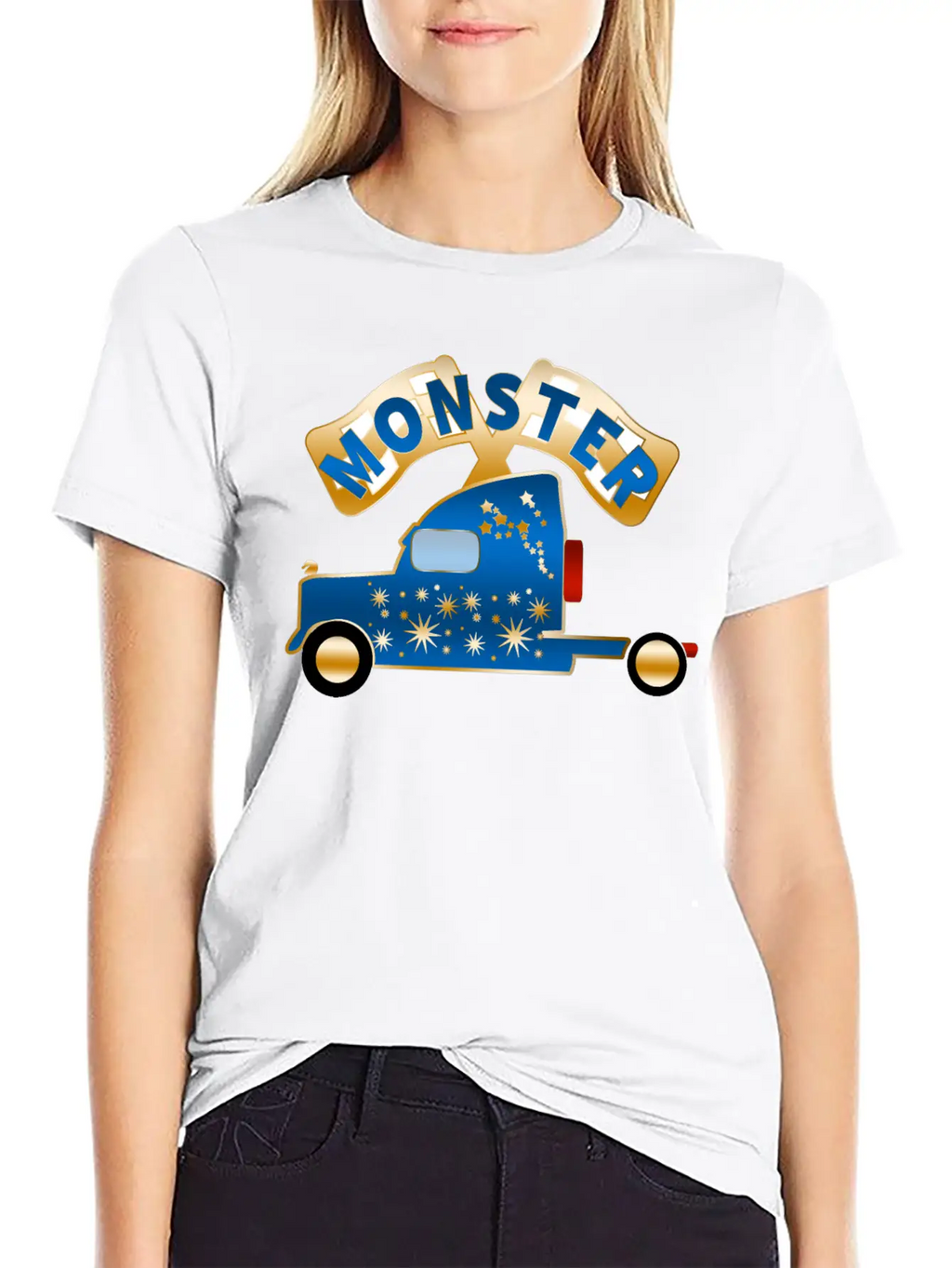 Monster Truck Breathable Graphic T-Shirt – Perfect For Casual Days