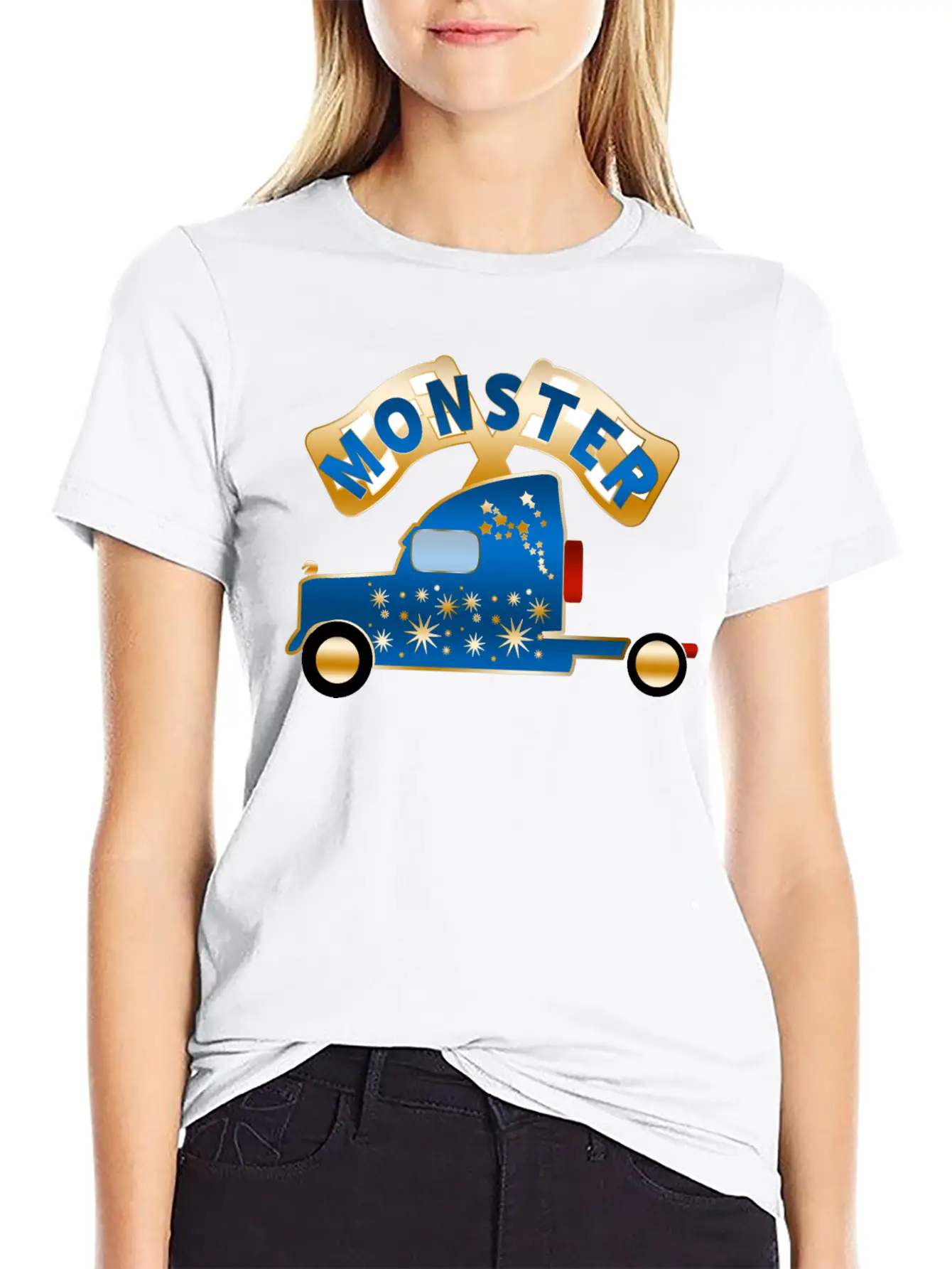 Monster Truck Breathable Graphic T-Shirt – Perfect For Casual Days