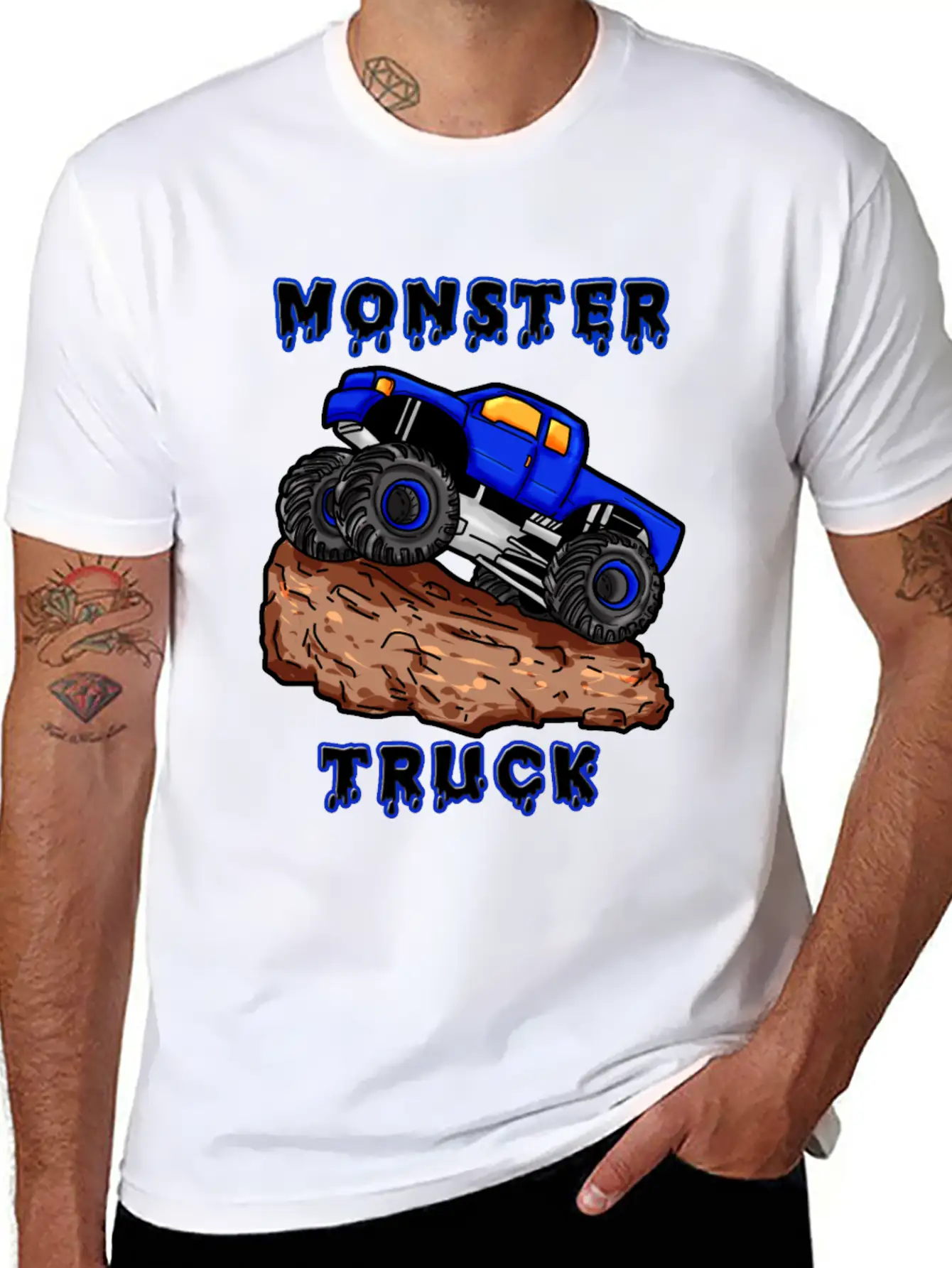 Monster Truck Classic Cotton Tee – Unisex Comfort For Any Season