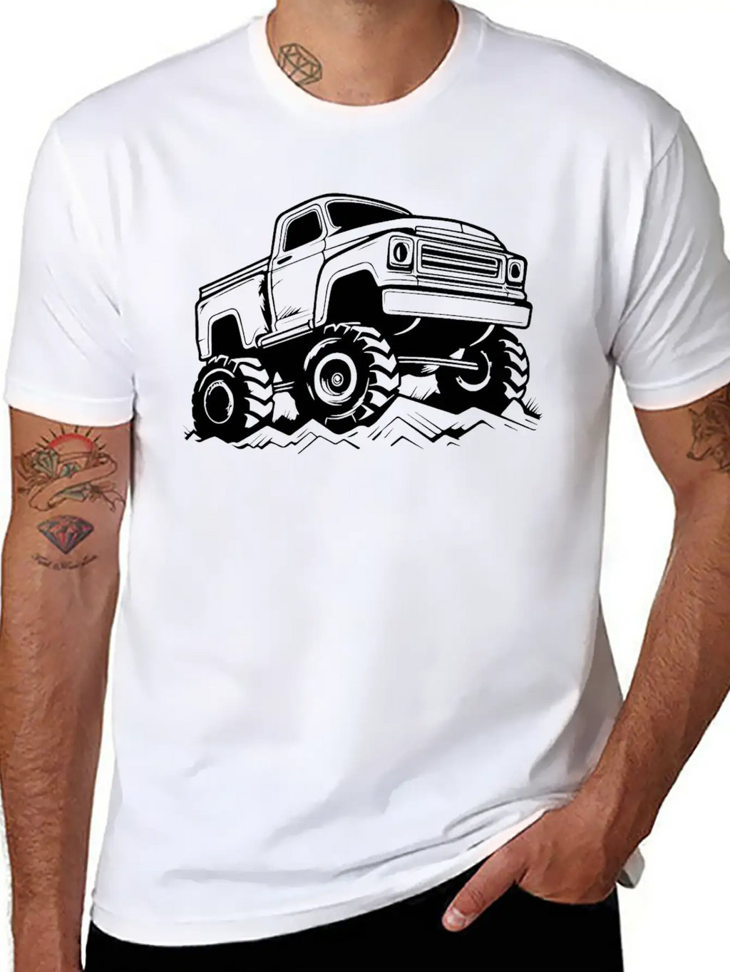 Monster Truck Monstertruck Unisex Casual T-Shirt – Clean Design For Daily Comfort