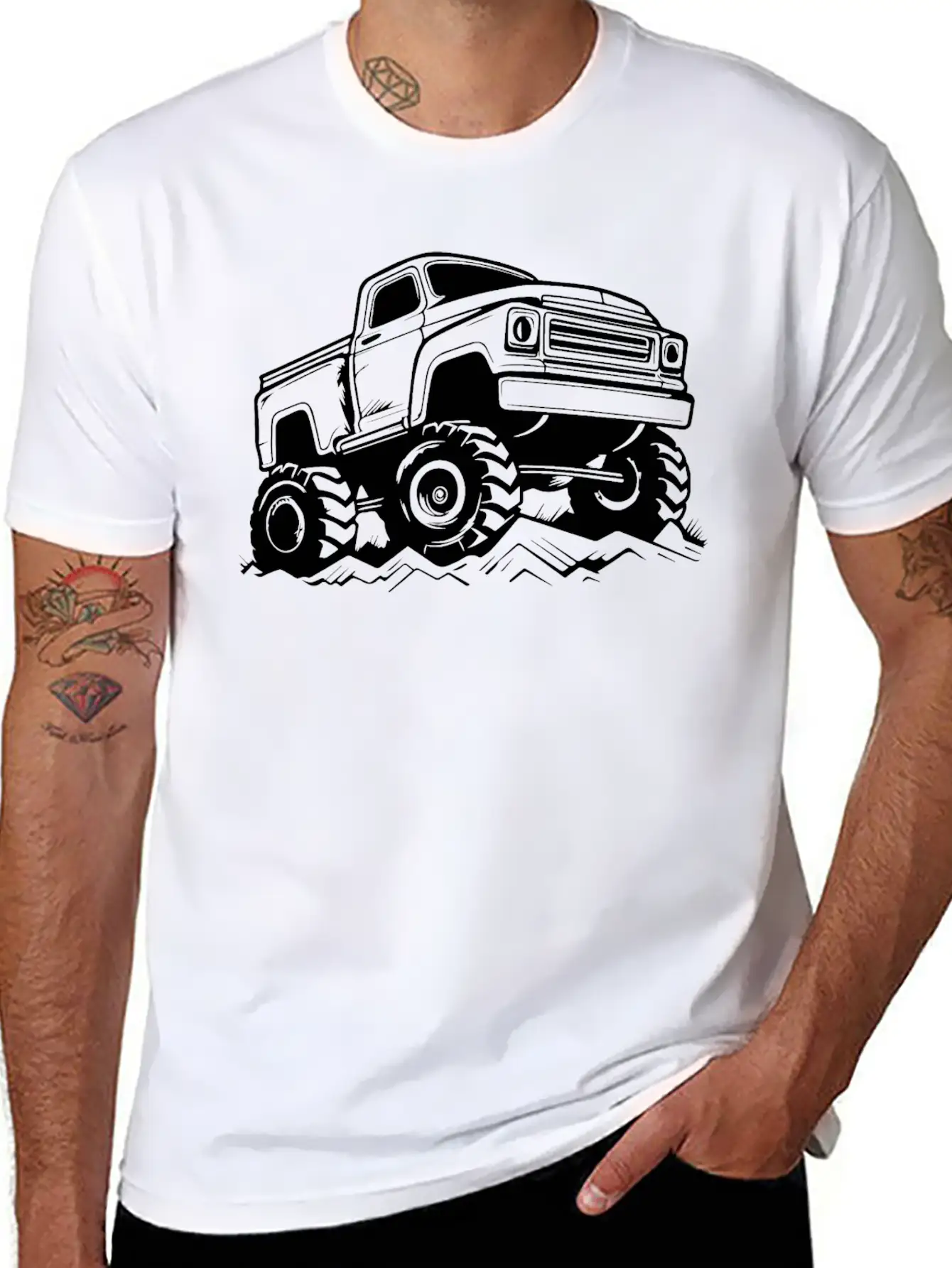 Monster Truck Monstertruck Unisex Casual T-Shirt – Clean Design For Daily Comfort
