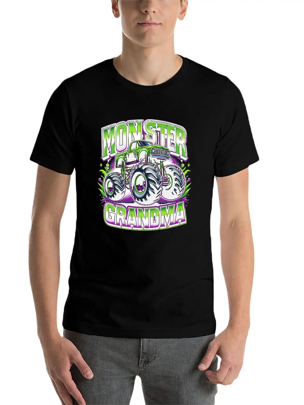 Monster Truck Race Racer Driver Grandma Mother's Timeless Short Sleeve Tee – Comfy And Minimalist Design
