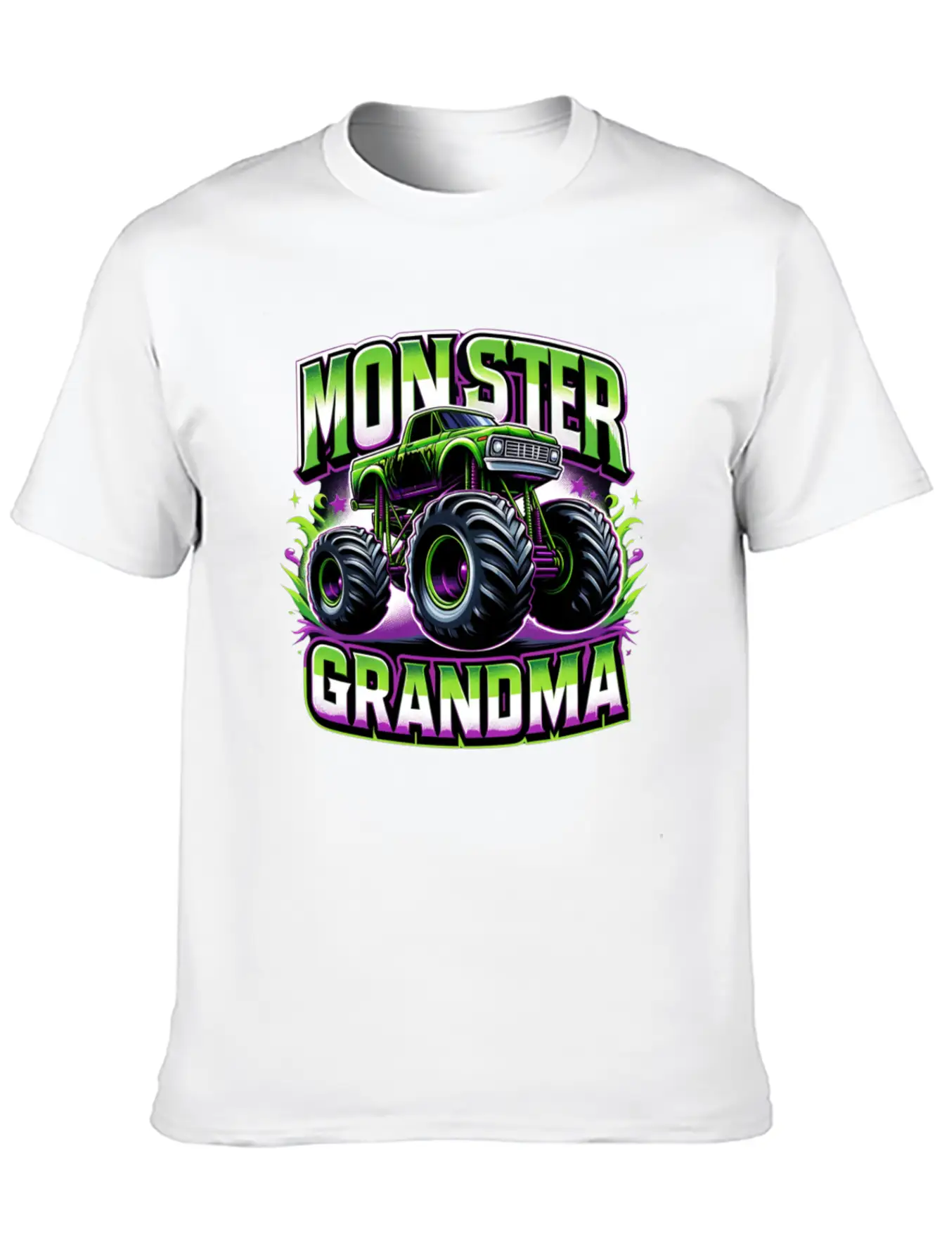 Monster Truck Race Racer Driver Grandma Mother's Timeless Short Sleeve Tee – Comfy And Minimalist Design