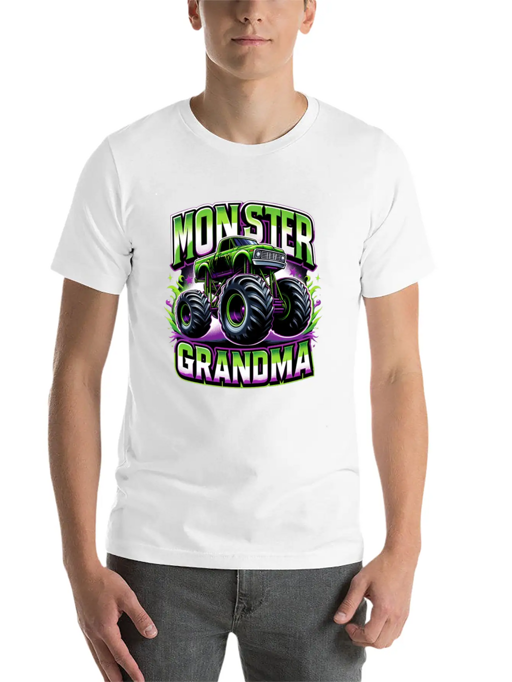 Monster Truck Race Racer Driver Grandma Mother's Timeless Short Sleeve Tee – Comfy And Minimalist Design