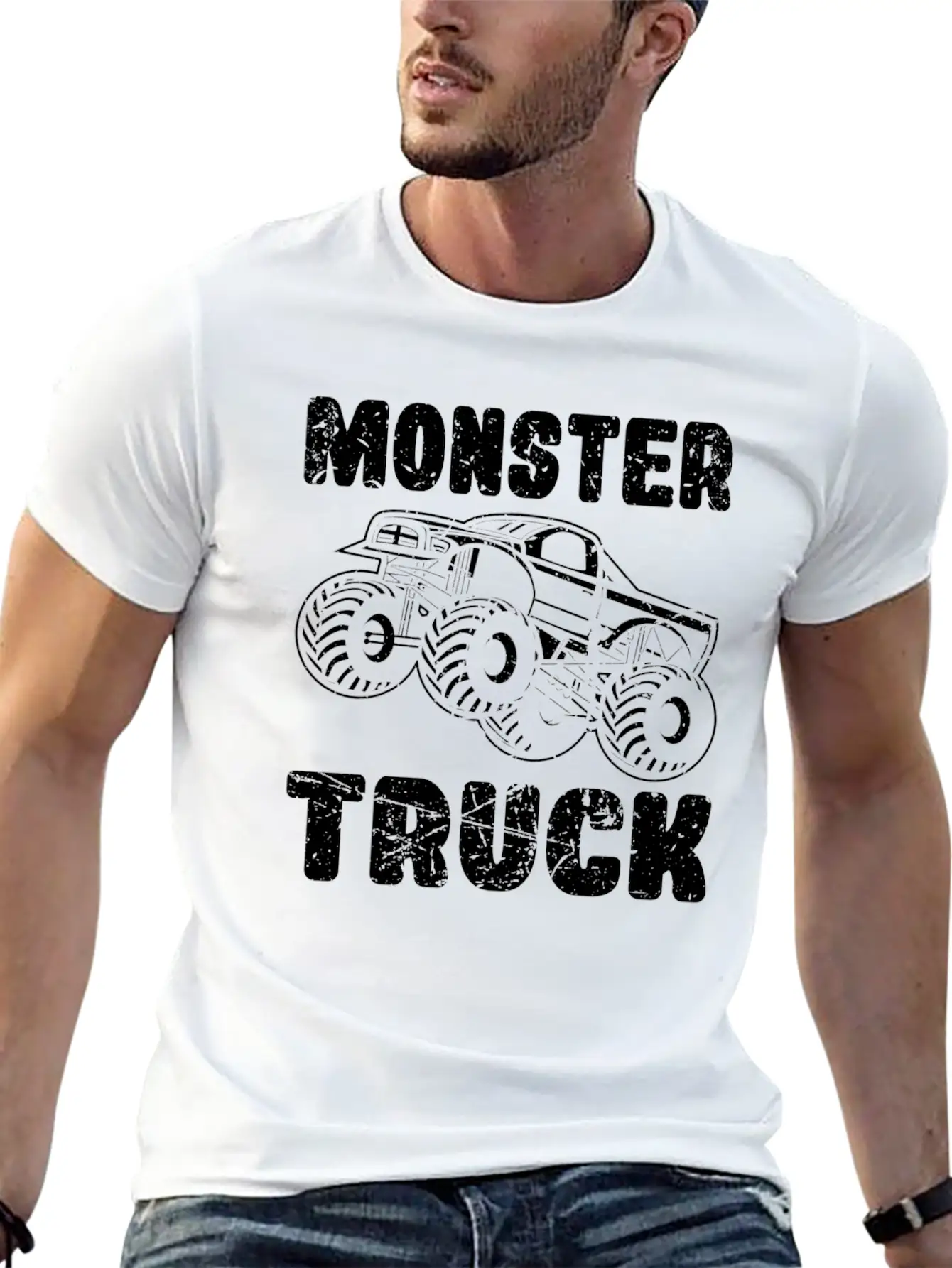 Monster Truck RC Truck America Truck Remote Breathable Graphic T-Shirt – Perfect For Casual Days