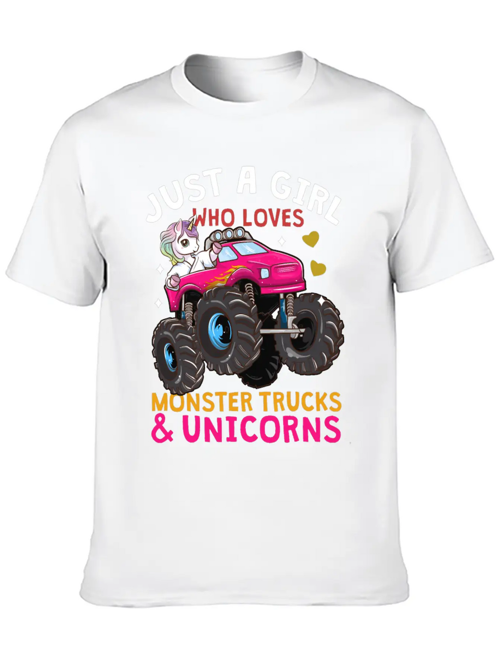 Monster Truck Unicorn Stylish Everyday T-Shirt – Unisex Basic Cotton Tee