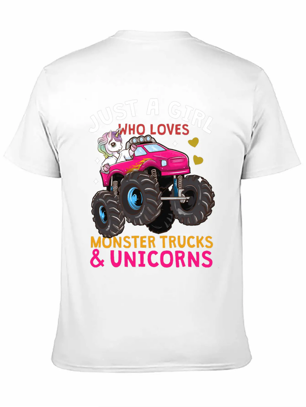 Monster Truck Unicorn Stylish Everyday T-Shirt – Unisex Basic Cotton Tee