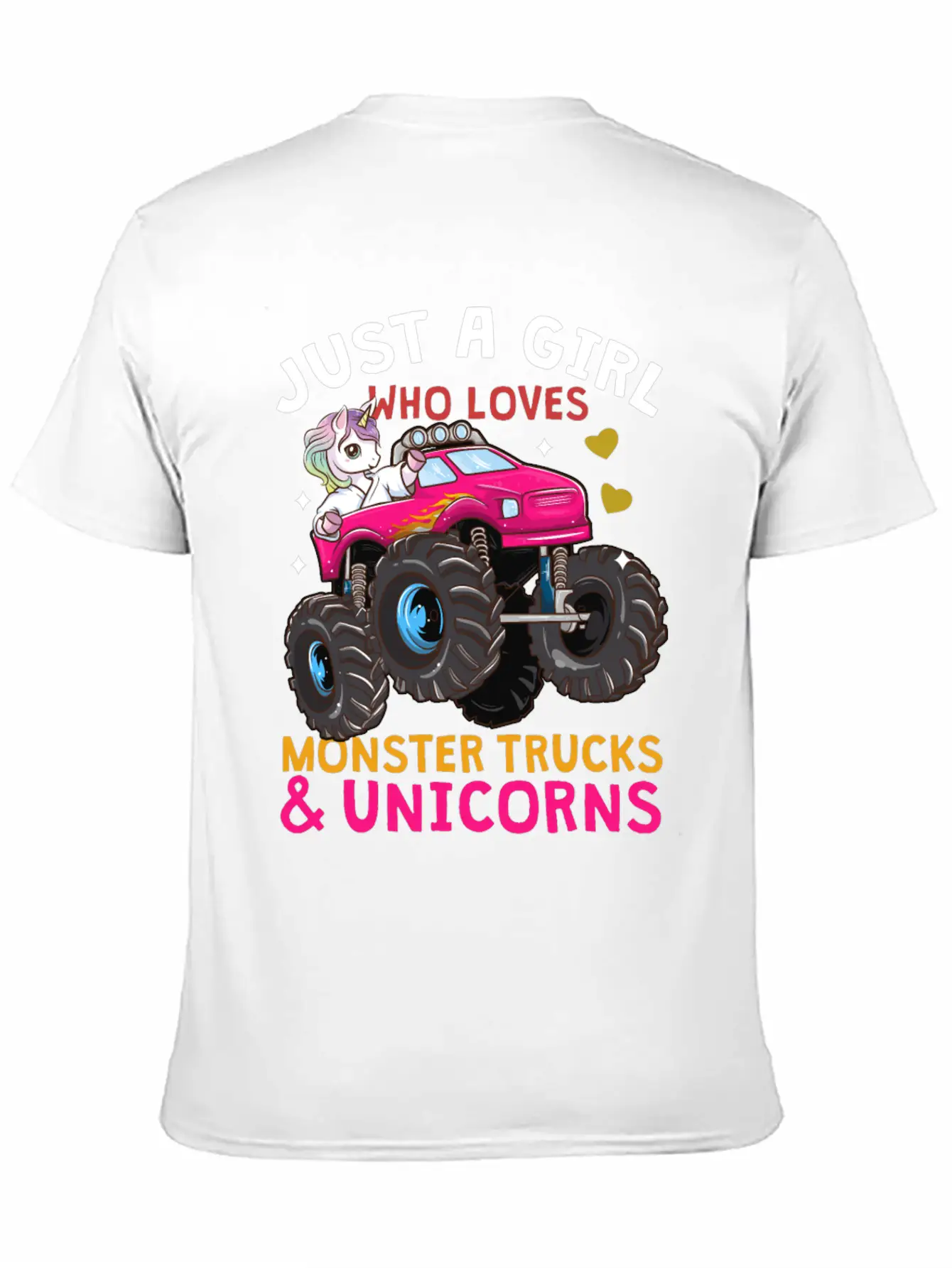 Monster Truck Unicorn Stylish Everyday T-Shirt – Unisex Basic Cotton Tee