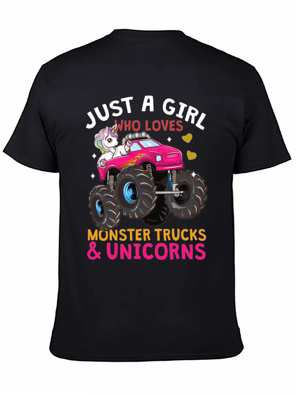 Monster Truck Unicorn Stylish Everyday T-Shirt – Unisex Basic Cotton Tee
