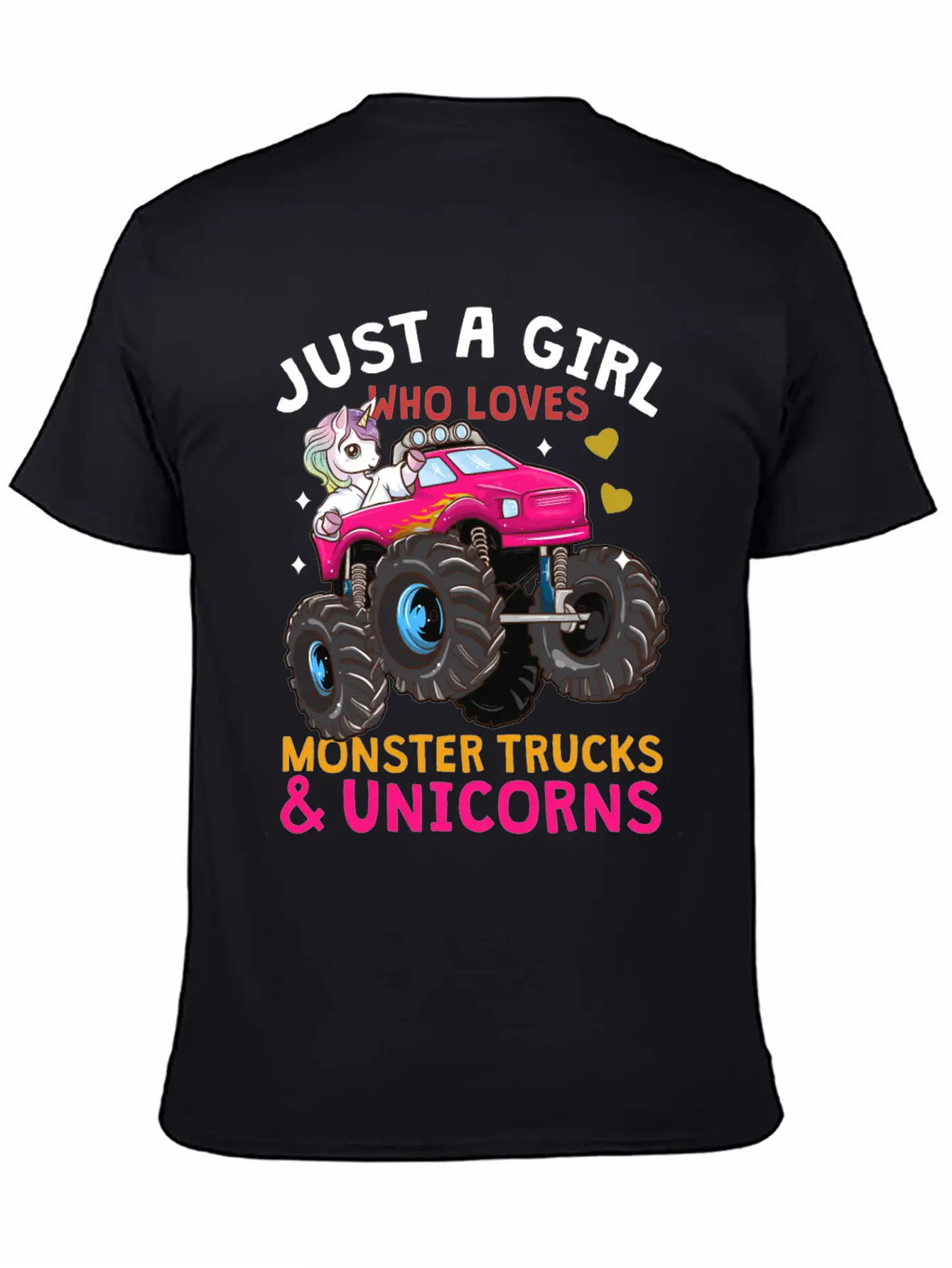 Monster Truck Unicorn Stylish Everyday T-Shirt – Unisex Basic Cotton Tee