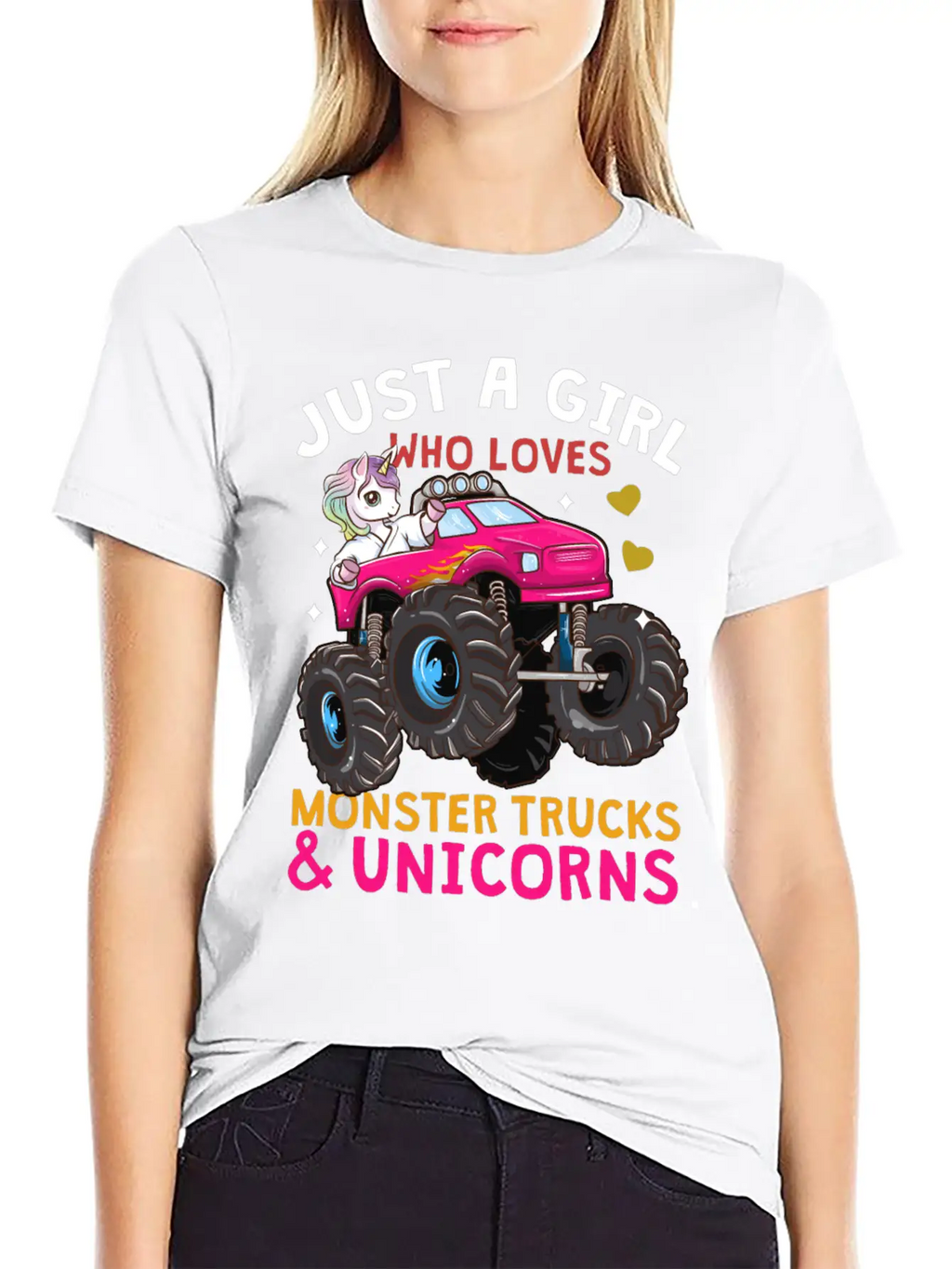 Monster Truck Unicorn Stylish Everyday T-Shirt – Unisex Basic Cotton Tee