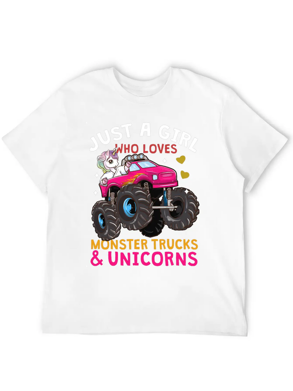 Monster Truck Unicorn Stylish Everyday T-Shirt – Unisex Basic Cotton Tee