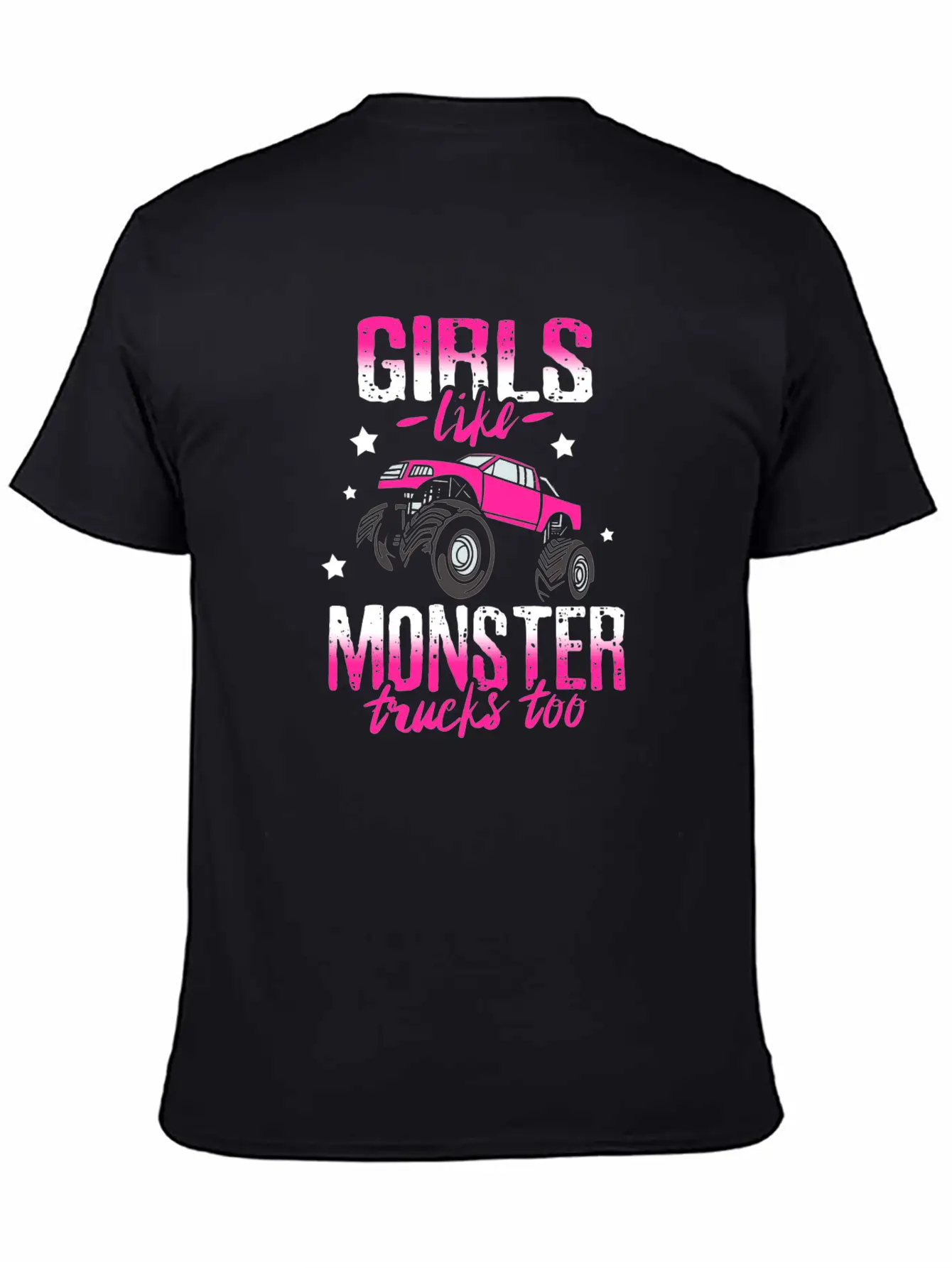 Monster Trucks For Girls Breathable Soft Cotton T-Shirt – Timeless Casual Look