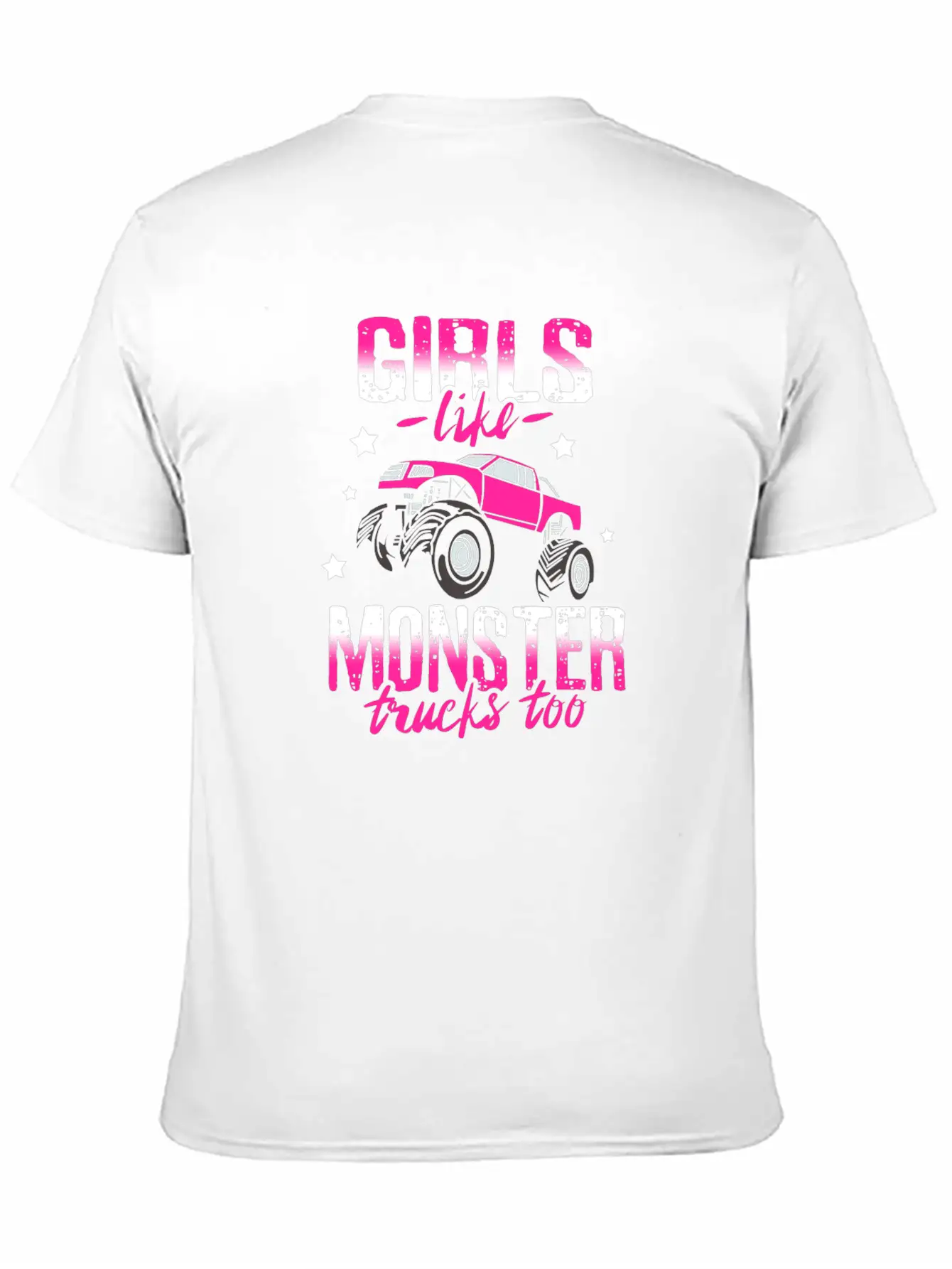Monster Trucks For Girls Breathable Soft Cotton T-Shirt – Timeless Casual Look