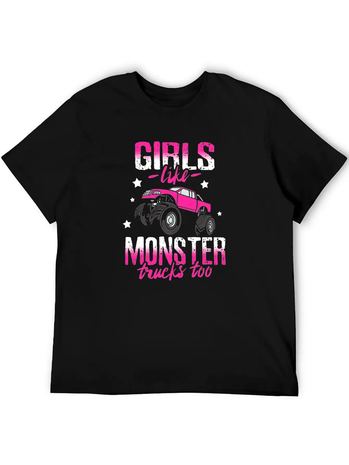 Monster Trucks For Girls Breathable Soft Cotton T-Shirt – Timeless Casual Look