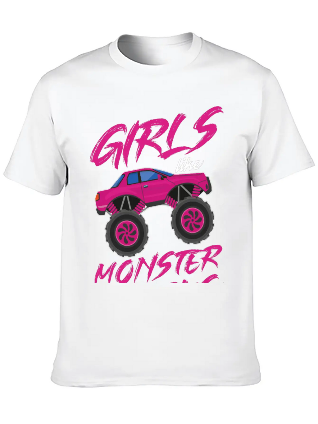 Monster Trucks Girls Monster Truck Lover Classic Cotton Tee – Unisex Comfort For Any Season