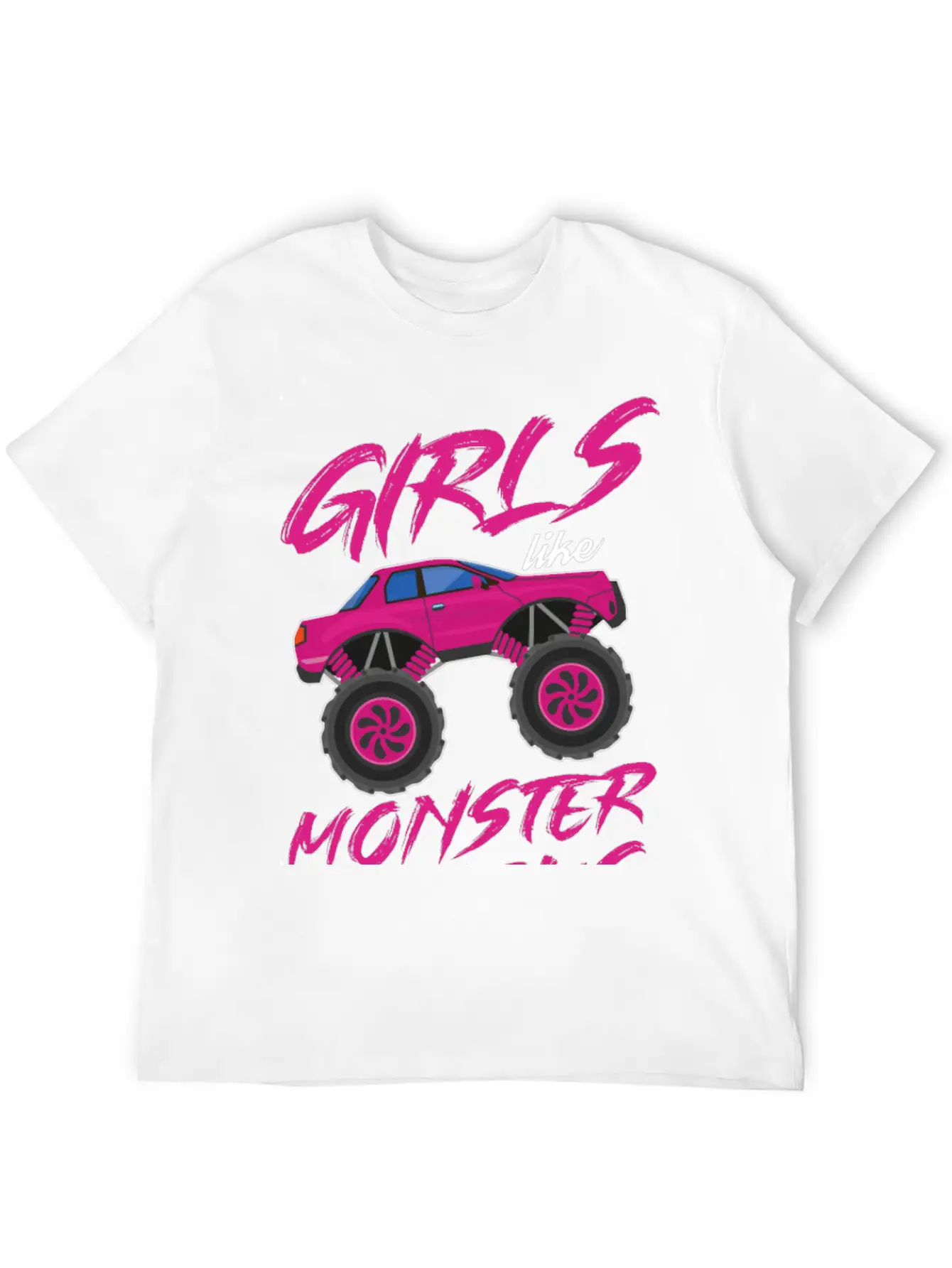Monster Trucks Girls Monster Truck Lover Classic Cotton Tee – Unisex Comfort For Any Season