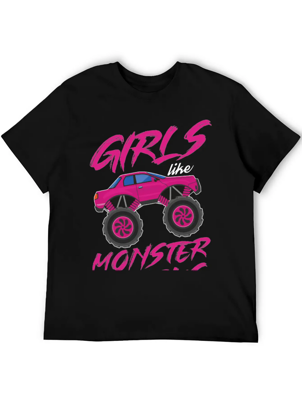 Monster Trucks Girls Monster Truck Lover Classic Cotton Tee – Unisex Comfort For Any Season