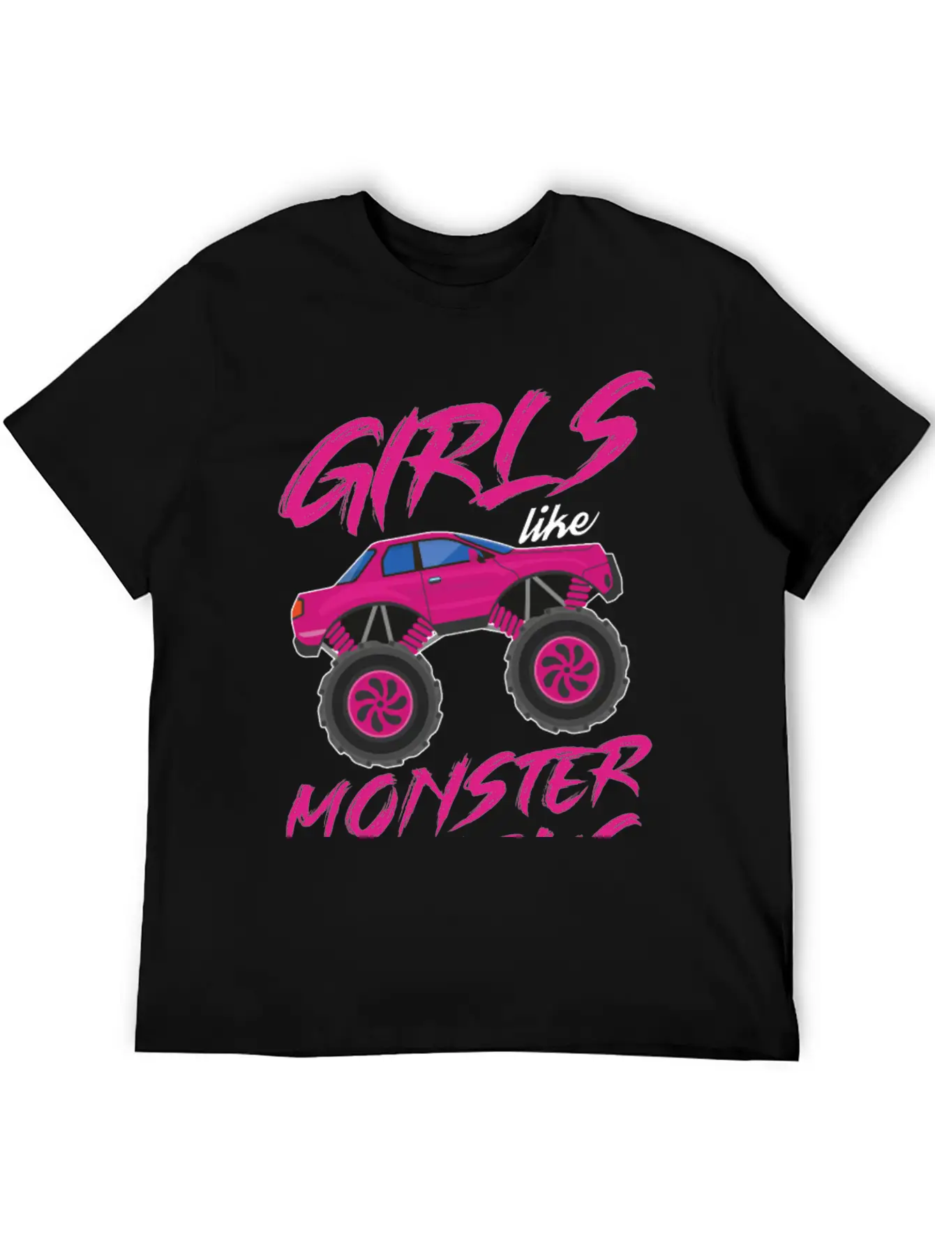 Monster Trucks Girls Monster Truck Lover Classic Cotton Tee – Unisex Comfort For Any Season