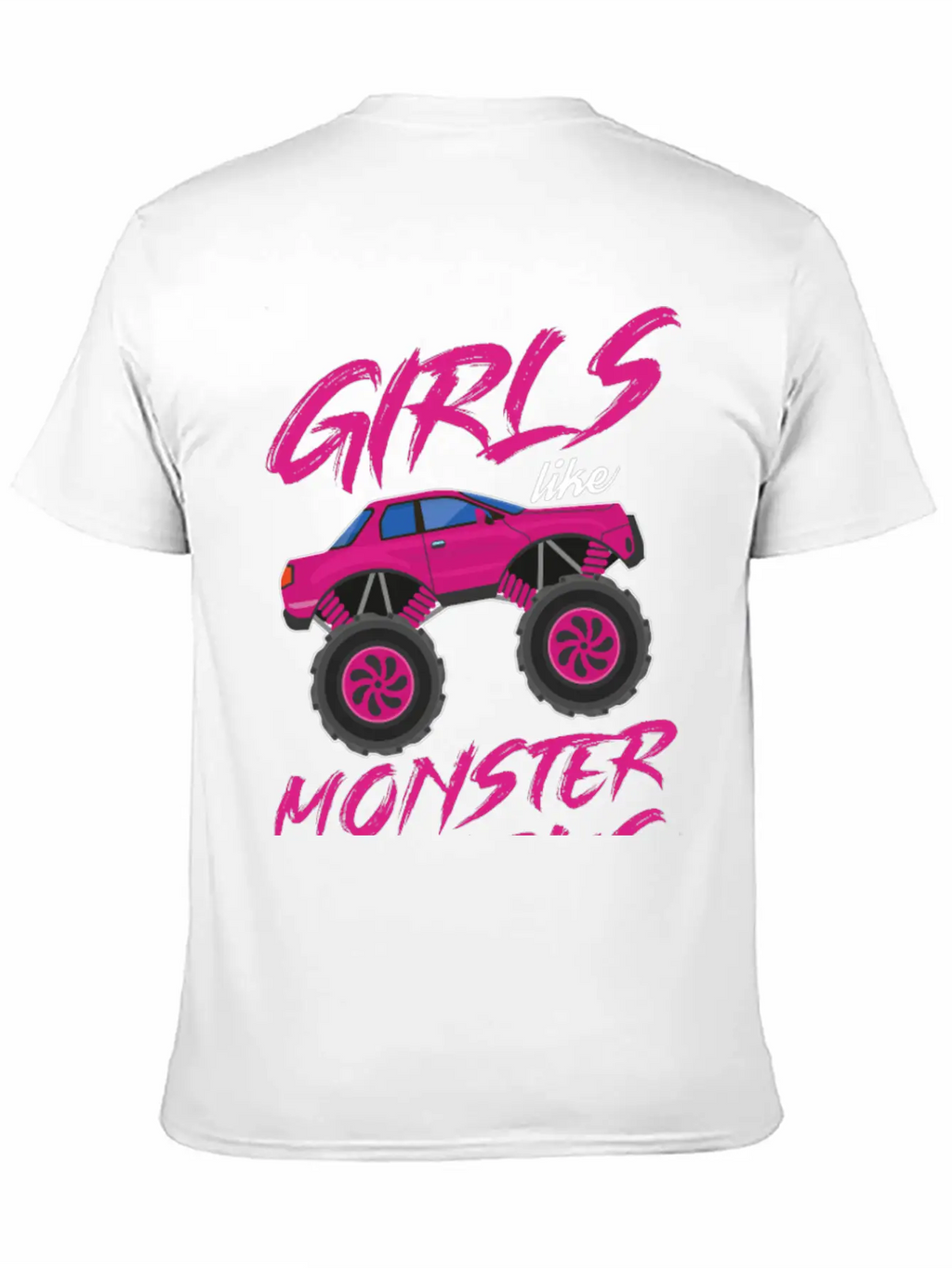 Monster Trucks Girls Monster Truck Lover Classic Cotton Tee – Unisex Comfort For Any Season