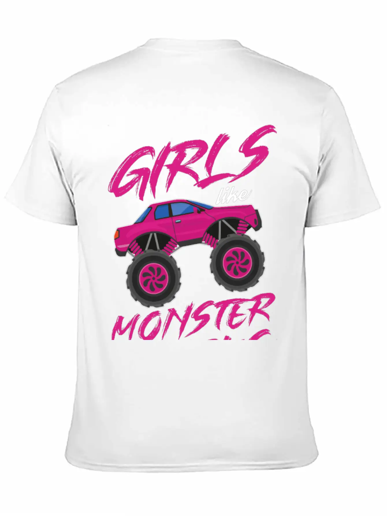Monster Trucks Girls Monster Truck Lover Classic Cotton Tee – Unisex Comfort For Any Season