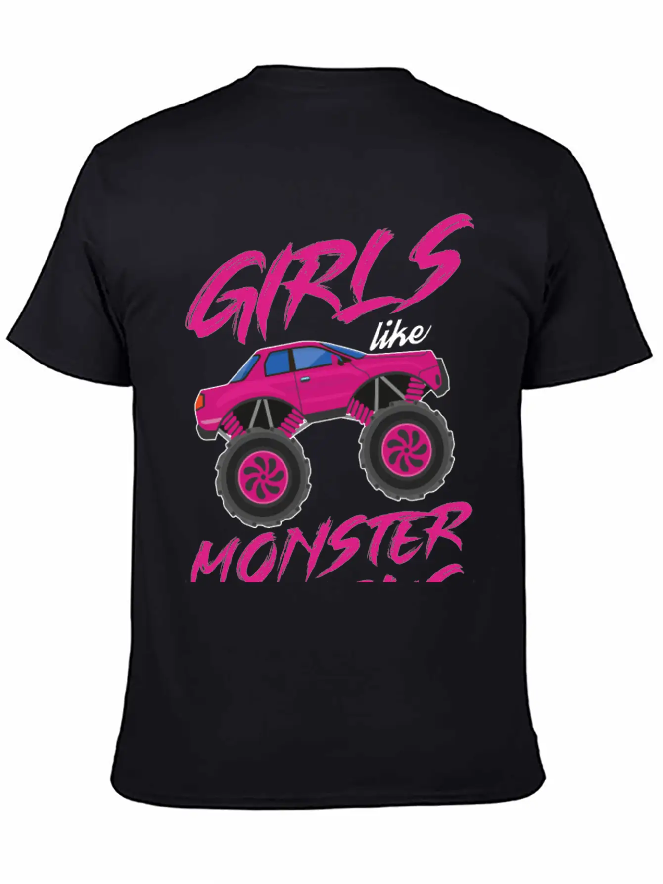 Monster Trucks Girls Monster Truck Lover Classic Cotton Tee – Unisex Comfort For Any Season