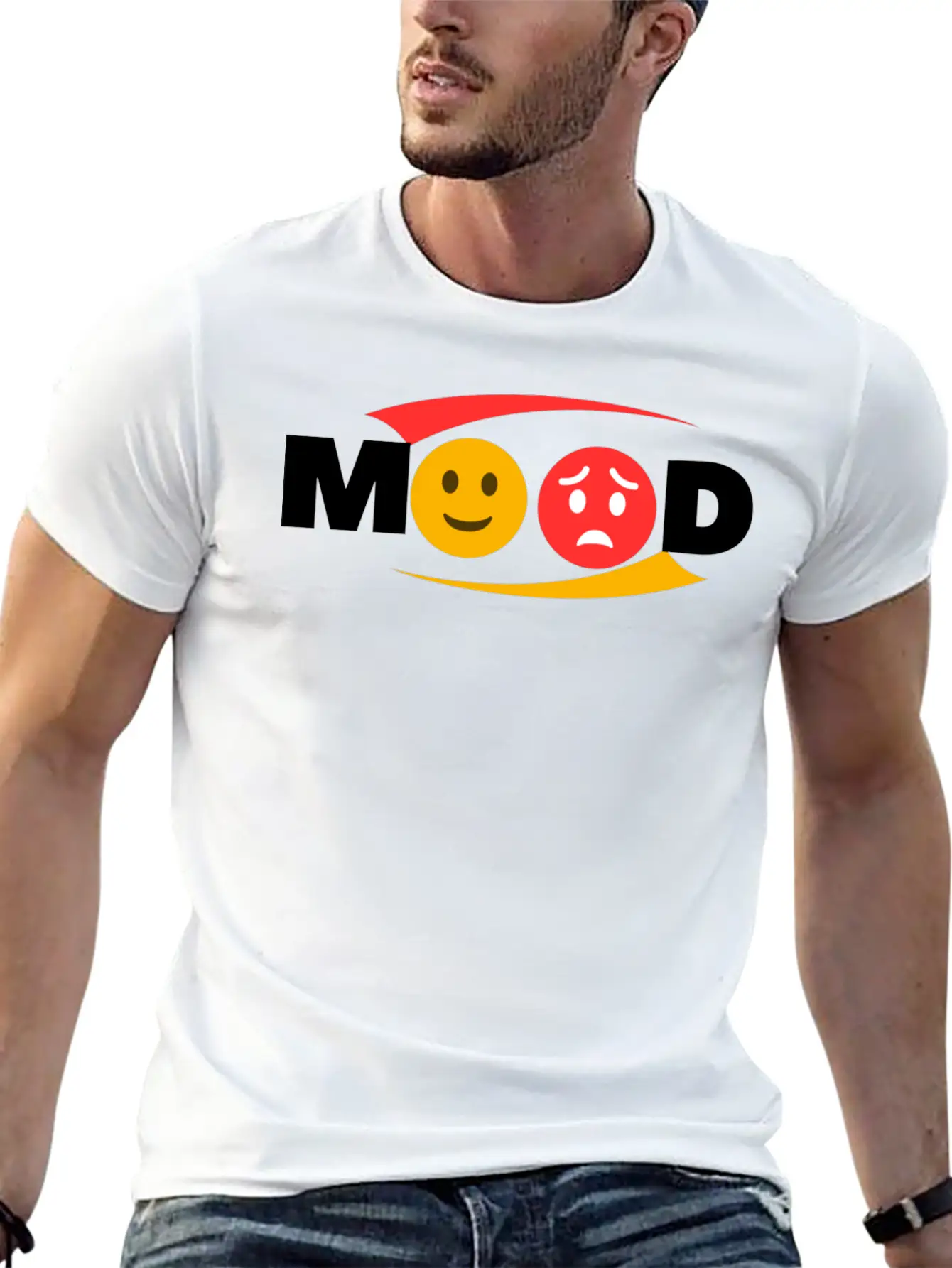 MOOD Essential Cotton Tee For Daily Outfits – Unisex Style