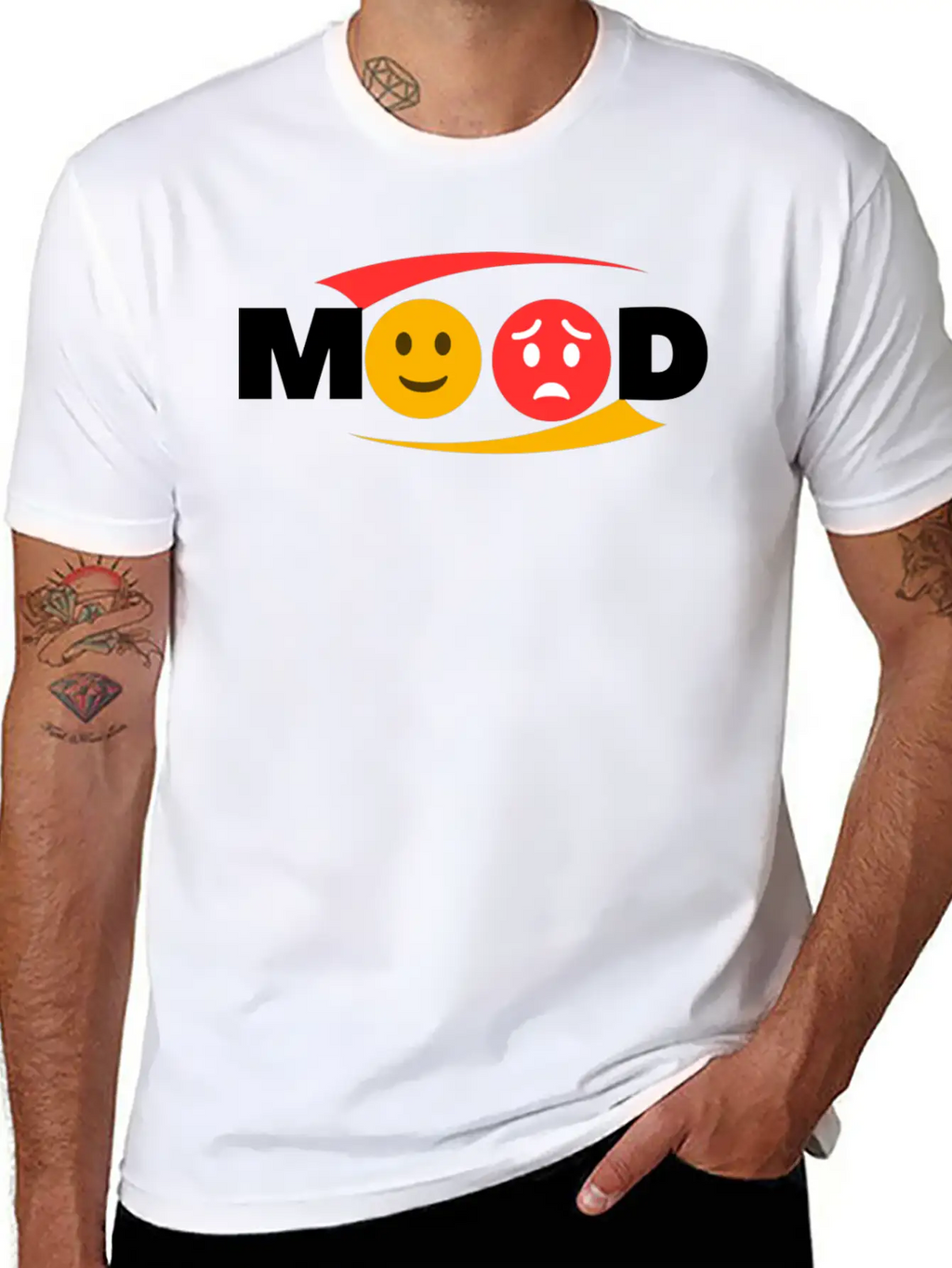 MOOD Essential Cotton Tee For Daily Outfits – Unisex Style