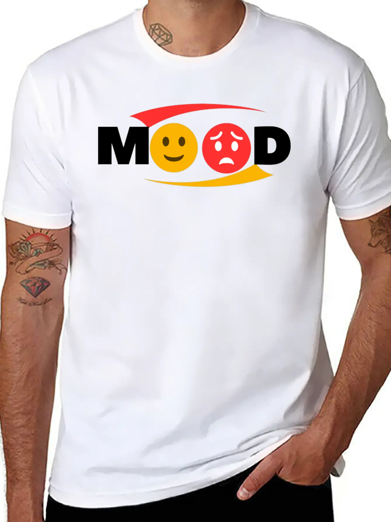 MOOD Essential Cotton Tee For Daily Outfits – Unisex Style