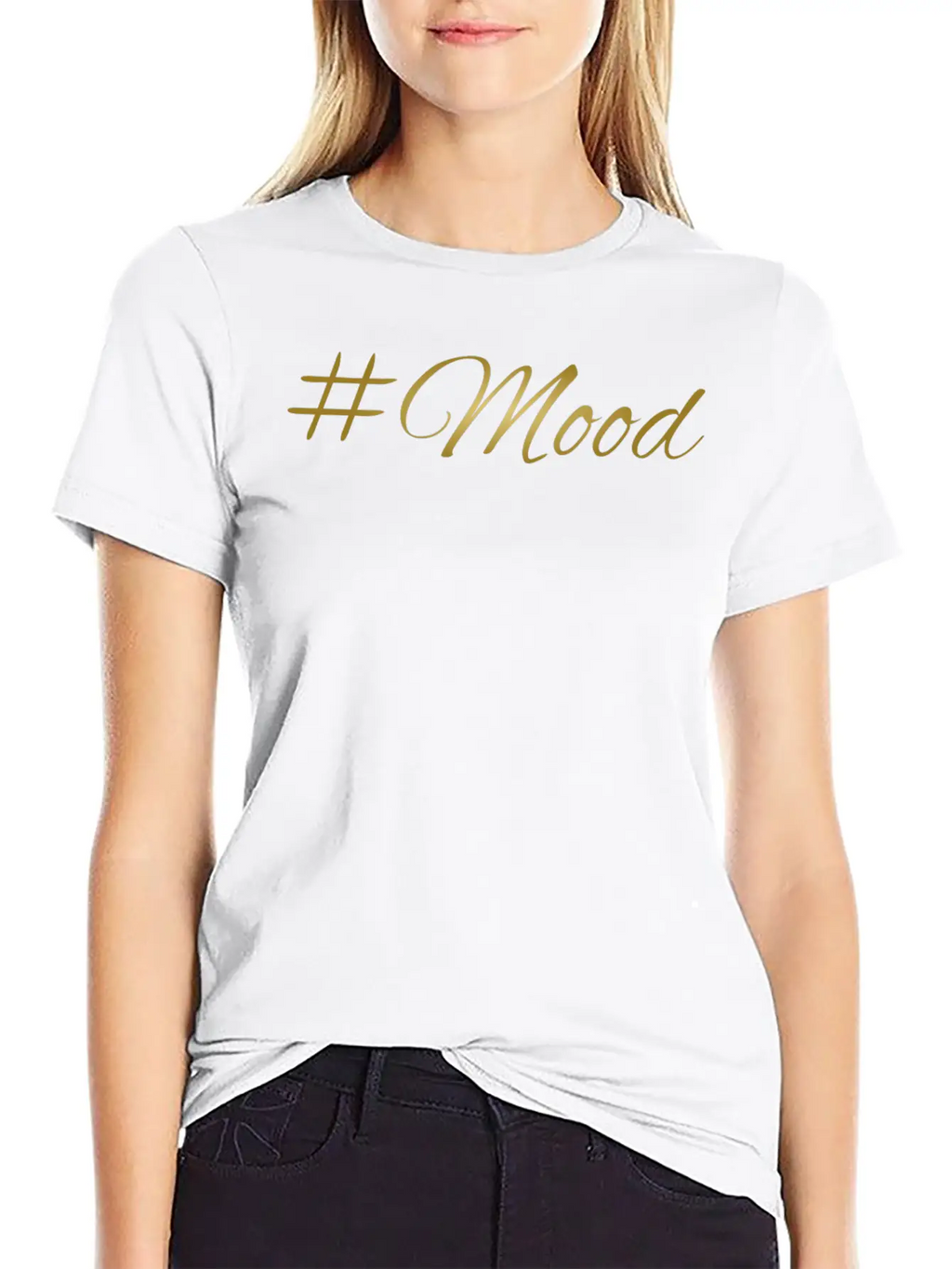 Mood Golden Font Gift Idea Christmas Stylish Everyday T-Shirt – Unisex Basic Cotton Tee